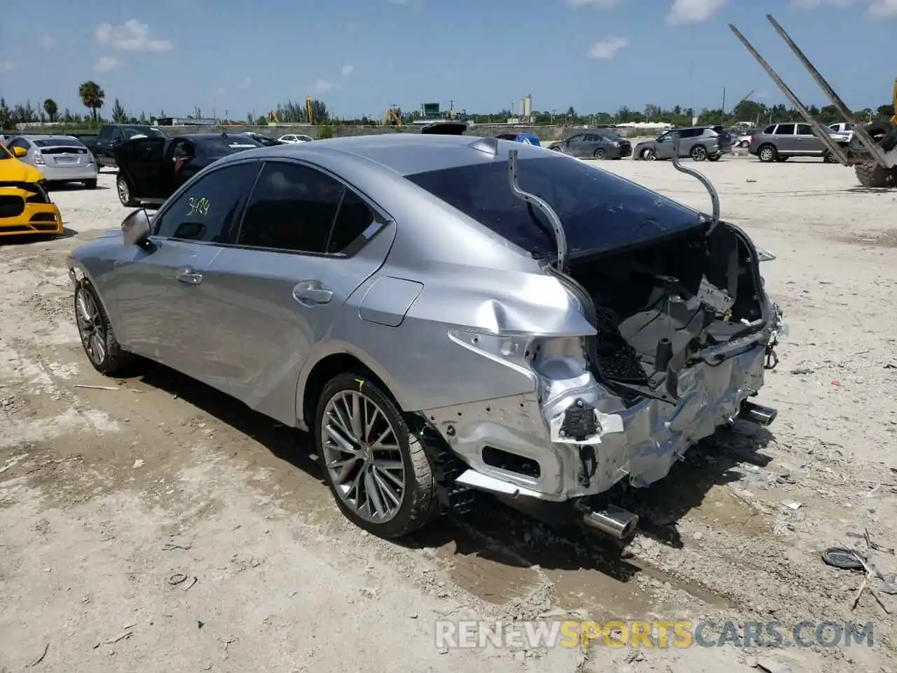 3 Photograph of a damaged car JTHGZ1B25N5051687 LEXUS IS 2022