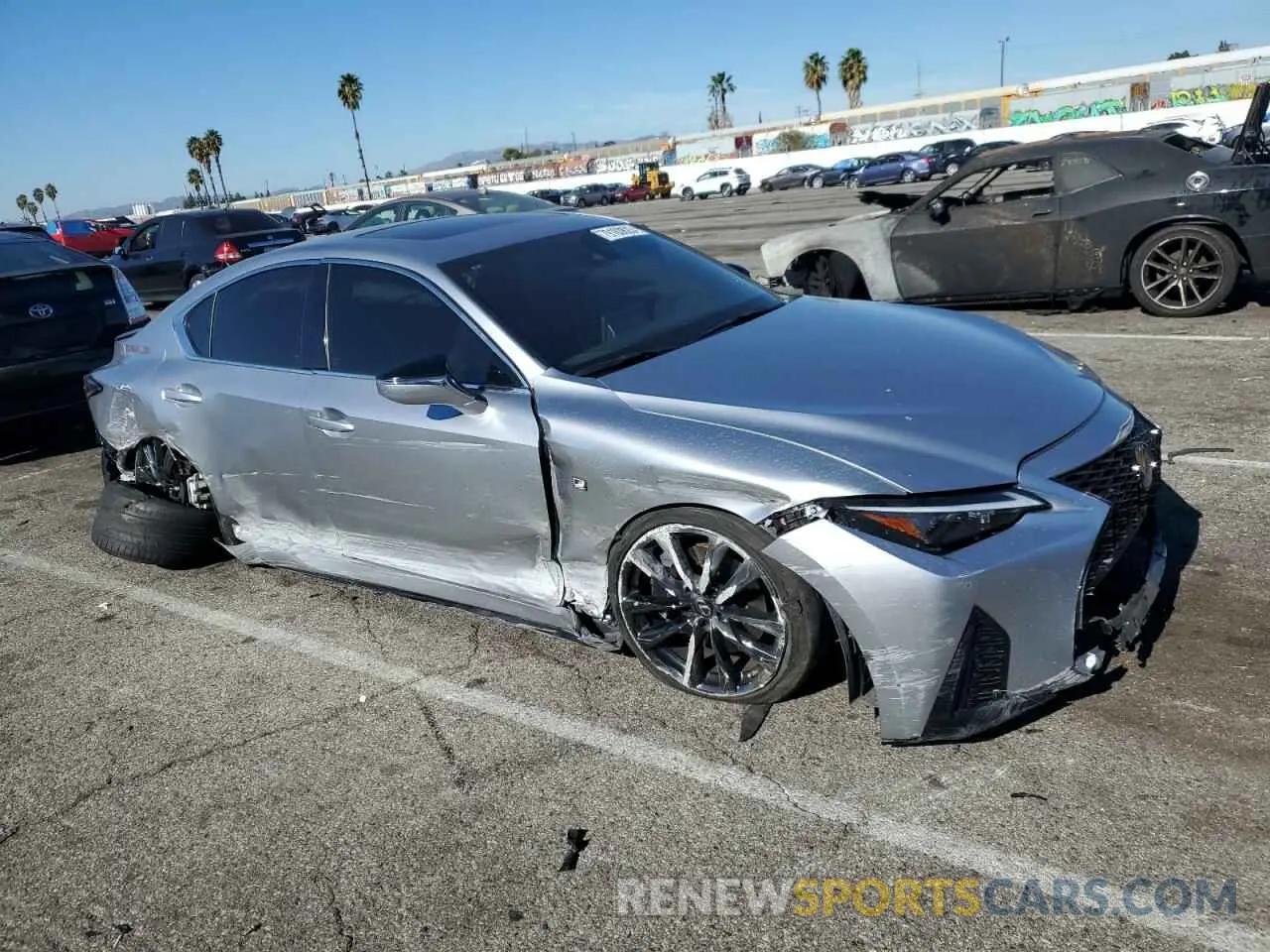 4 Photograph of a damaged car JTHGZ1B29N5056777 LEXUS IS 2022