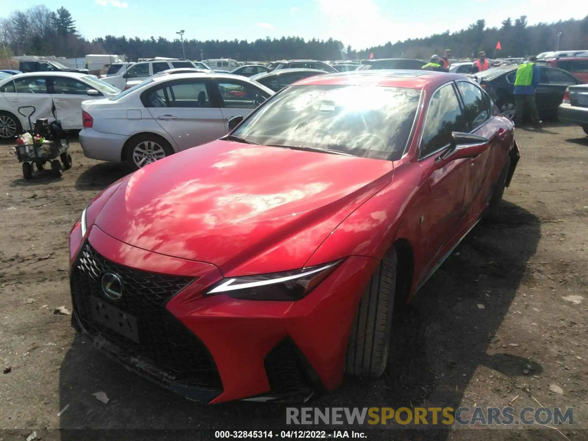 2 Photograph of a damaged car JTHGZ1E26N5023733 LEXUS IS 2022