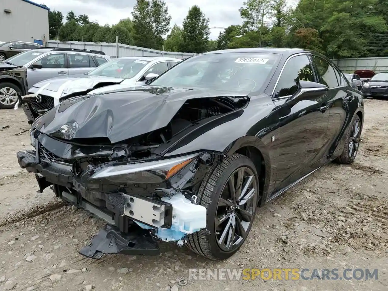 2 Photograph of a damaged car JTHGZ1E26N5025238 LEXUS IS 2022