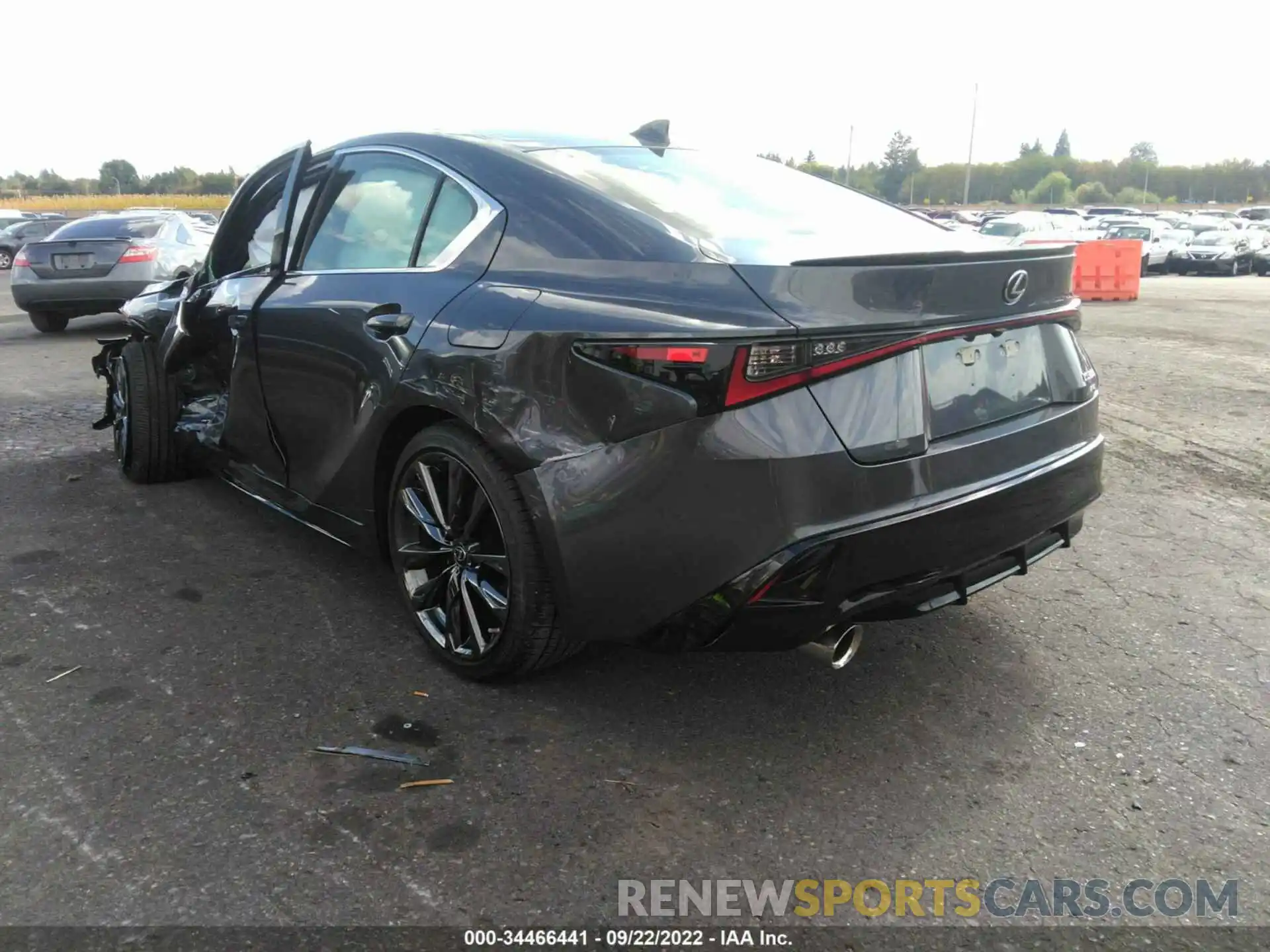 3 Photograph of a damaged car JTHGZ1E28N5024527 LEXUS IS 2022