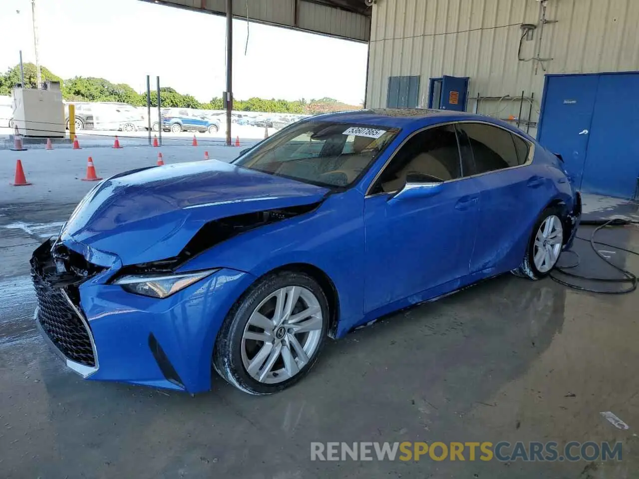 1 Photograph of a damaged car JTHCA1D22P5127288 LEXUS IS 2023