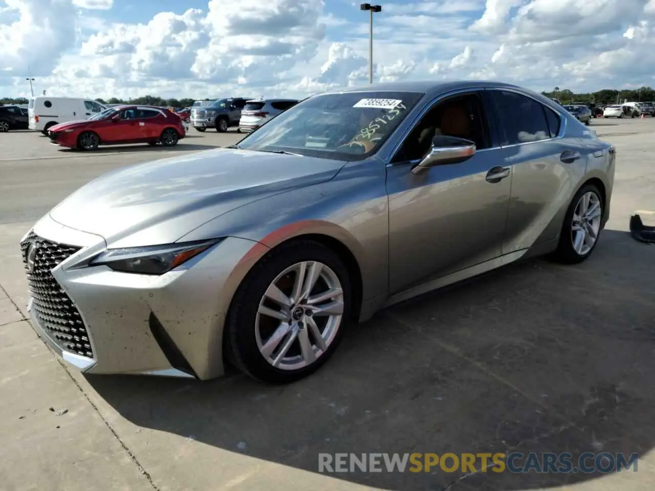 1 Photograph of a damaged car JTHCA1D29P5127028 LEXUS IS 2023