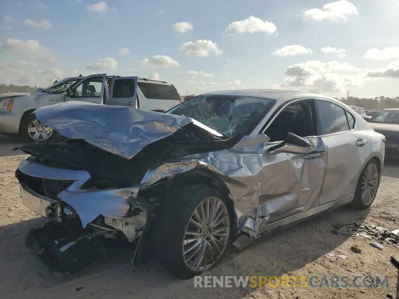 1 Photograph of a damaged car JTHDA1D23P5123769 LEXUS IS 2023