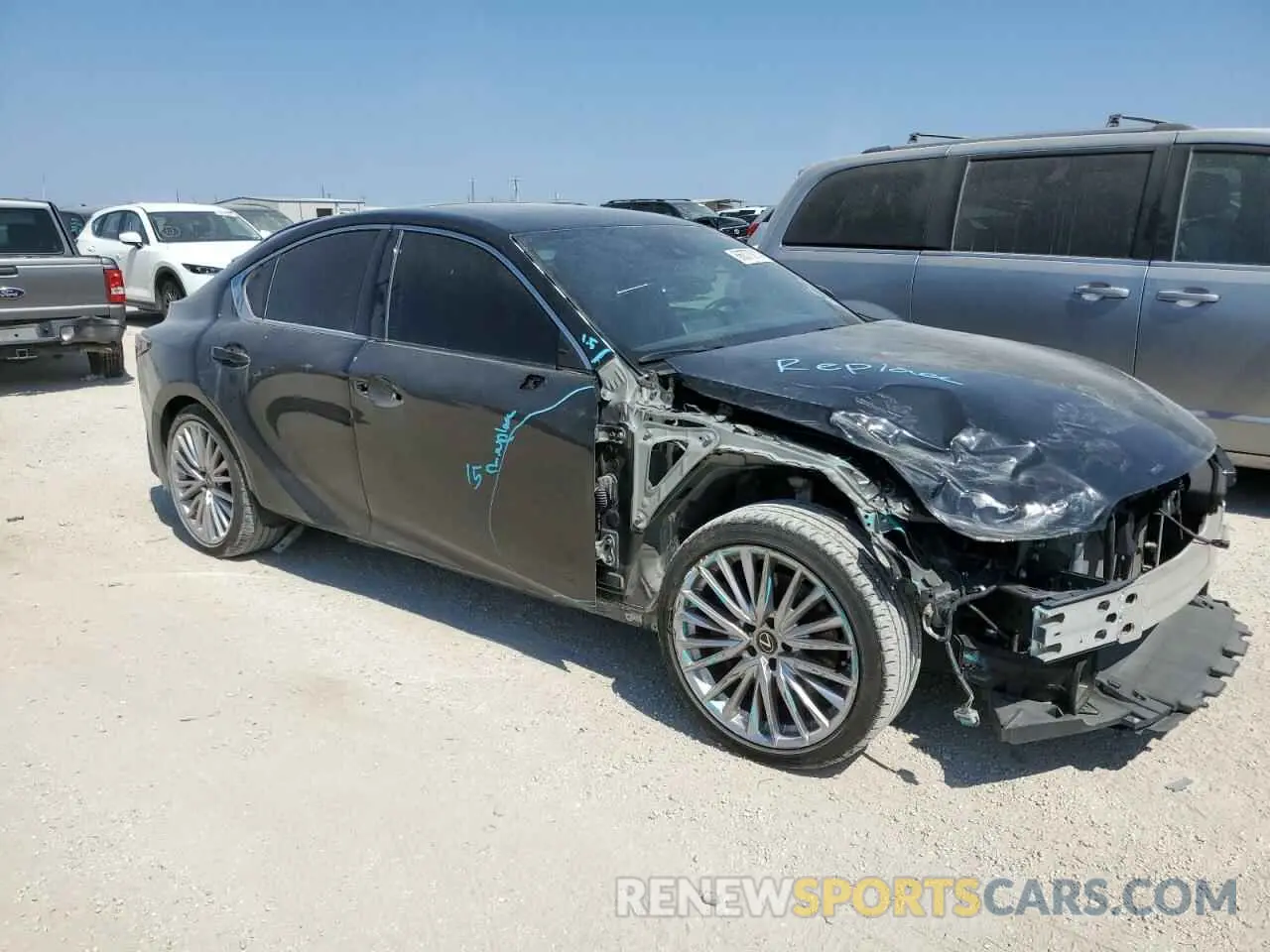 4 Photograph of a damaged car JTHDA1D28P5127090 LEXUS IS 2023