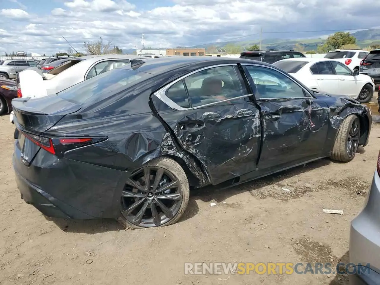 3 Photograph of a damaged car JTHB81F25R5054246 LEXUS IS 2024