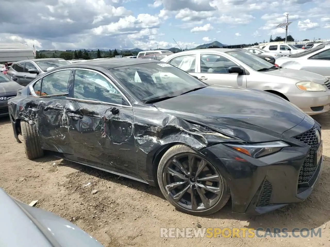 4 Photograph of a damaged car JTHB81F25R5054246 LEXUS IS 2024