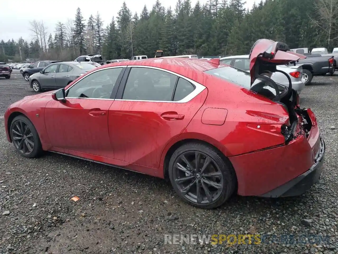 2 Photograph of a damaged car JTHB81F25R5054442 LEXUS IS 2024