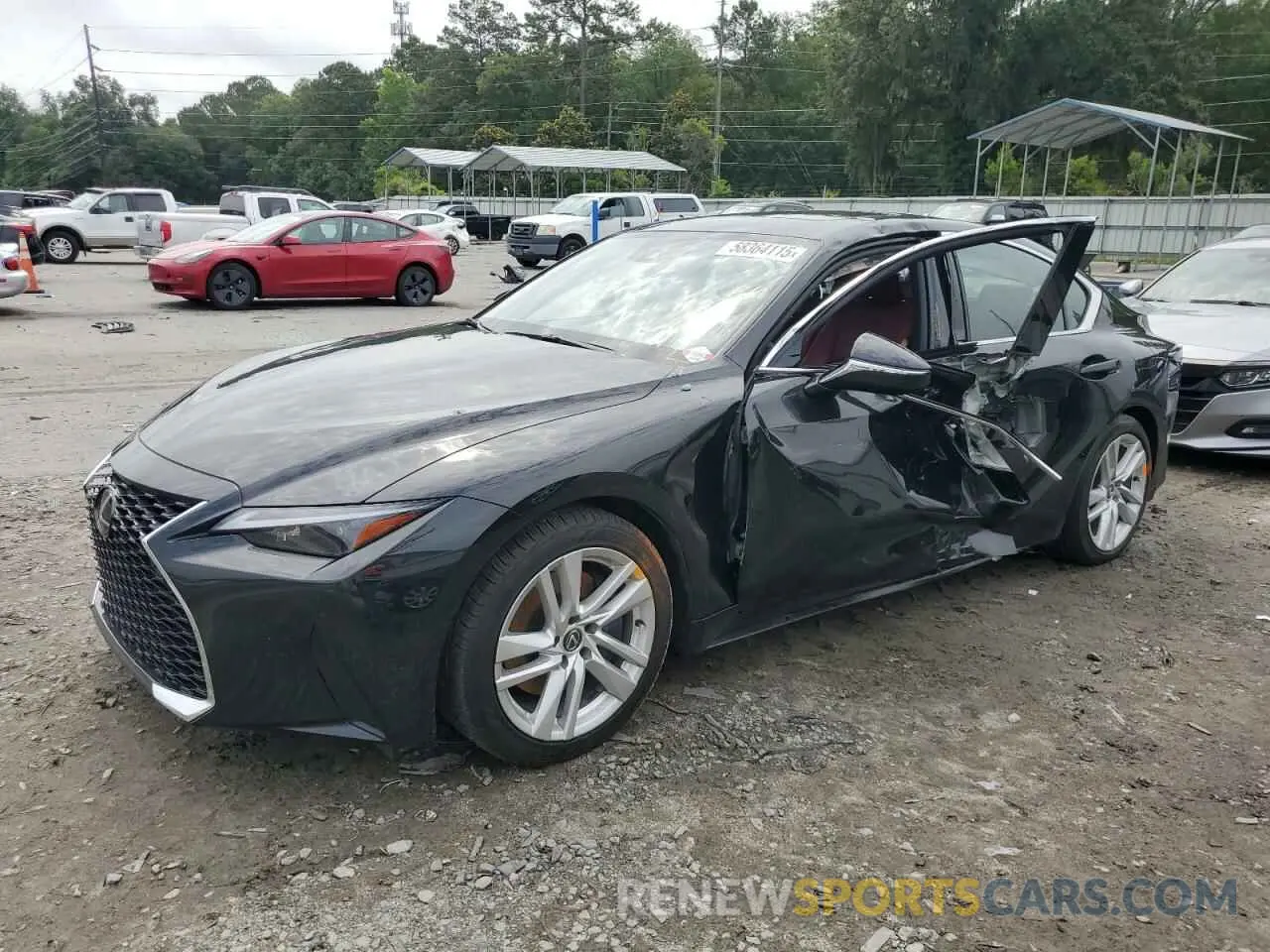 1 Photograph of a damaged car JTHCA1D24R5129899 LEXUS IS 2024