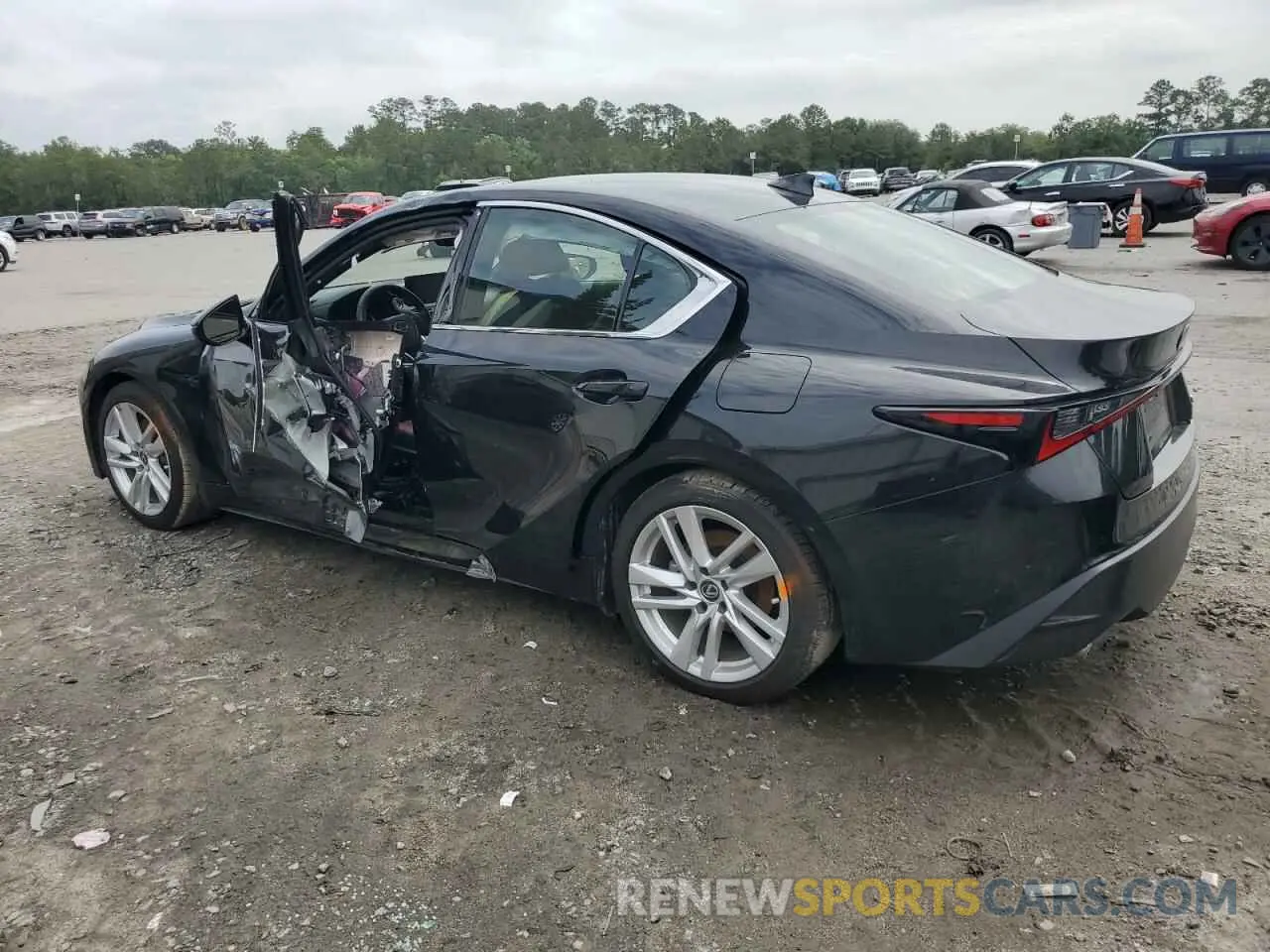 2 Photograph of a damaged car JTHCA1D24R5129899 LEXUS IS 2024