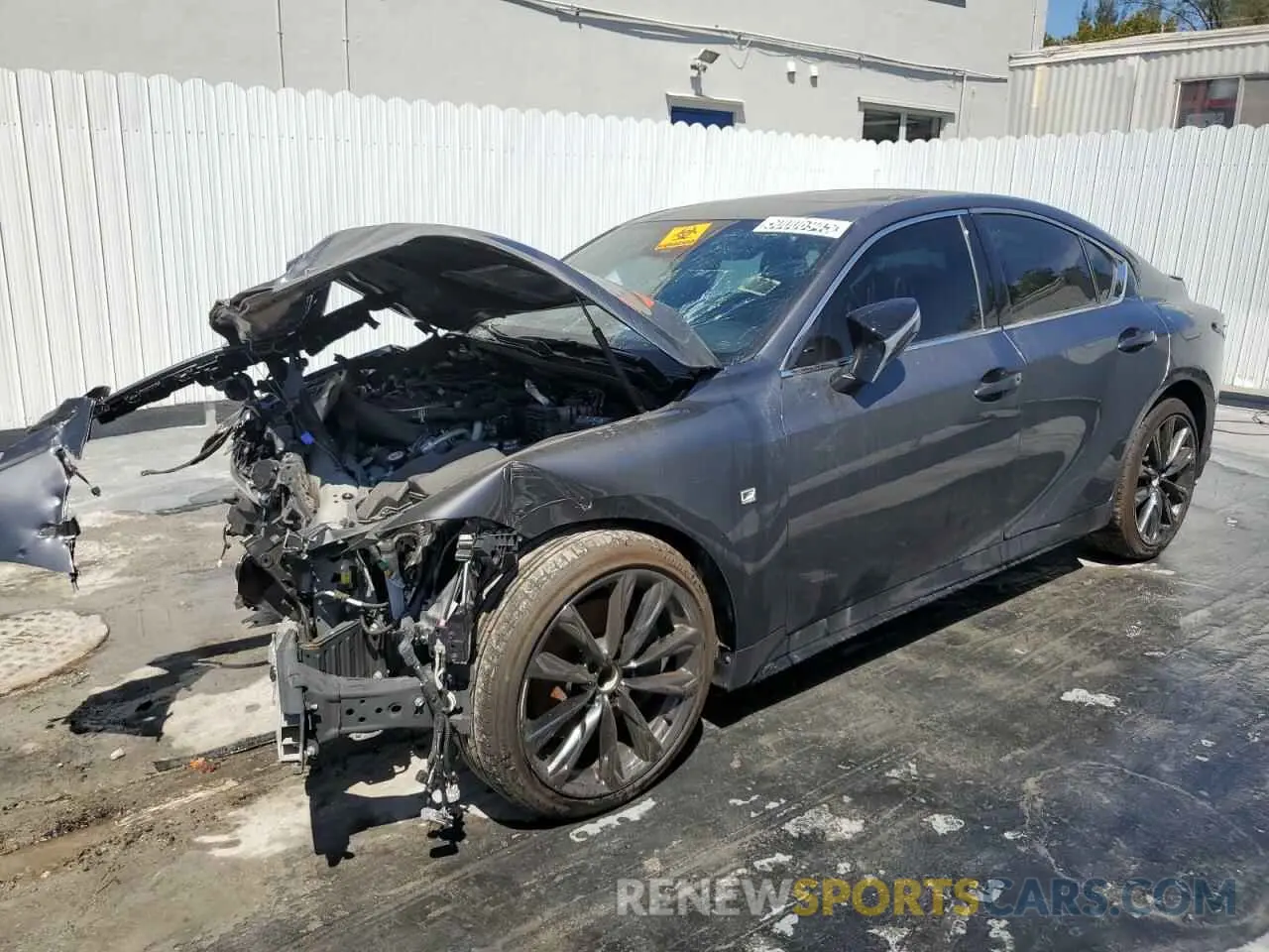 1 Photograph of a damaged car JTHGA1D24R5130097 LEXUS IS 2024