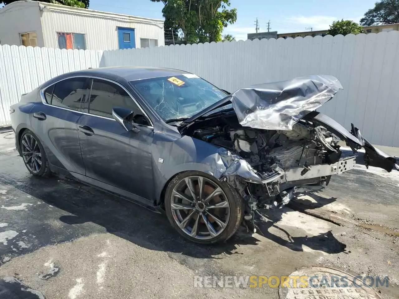 4 Photograph of a damaged car JTHGA1D24R5130097 LEXUS IS 2024