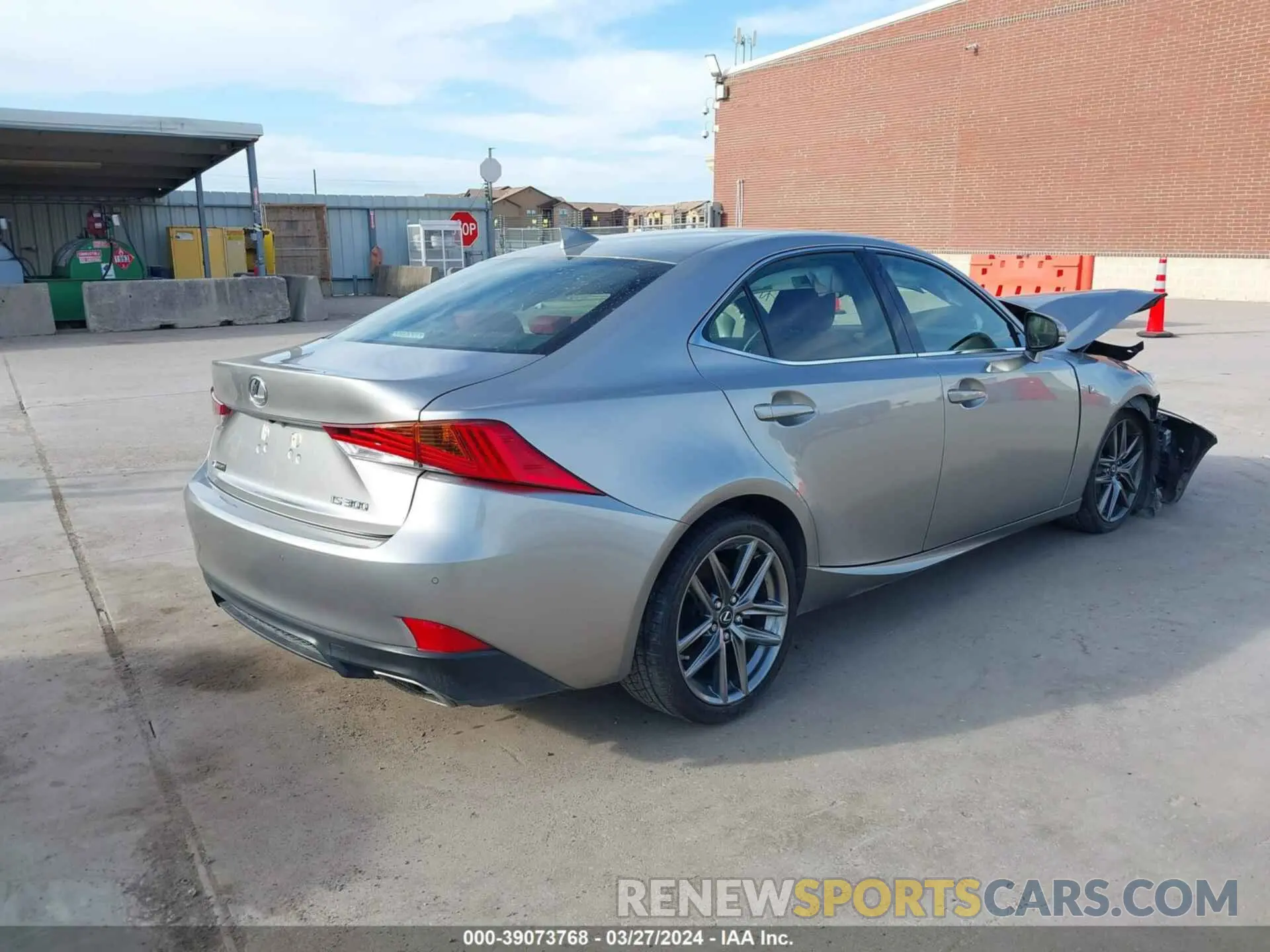4 Photograph of a damaged car JTHBA1D20J5066512 LEXUS IS 300 2018