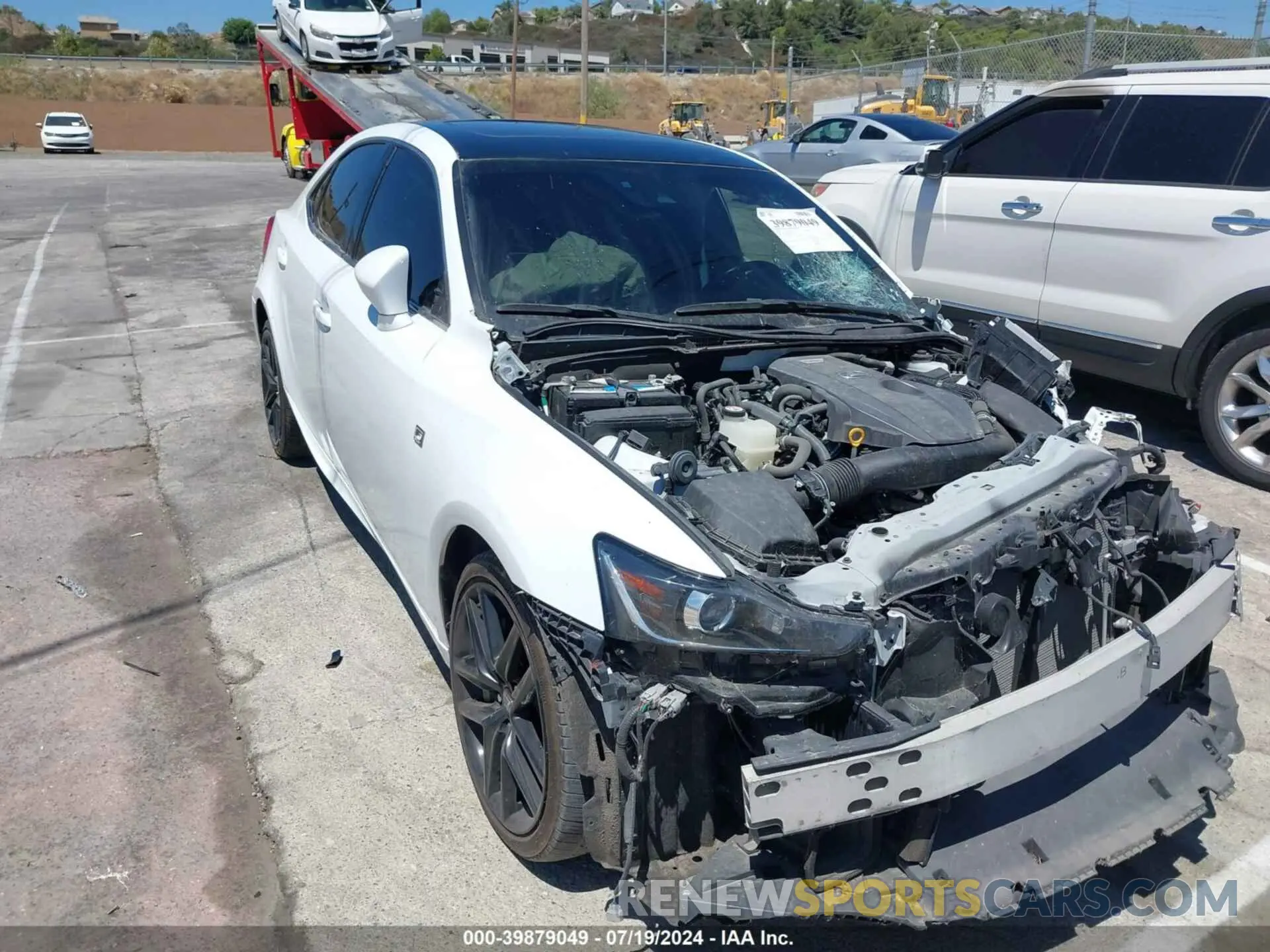1 Photograph of a damaged car JTHBA1D23J5077701 LEXUS IS 300 2018