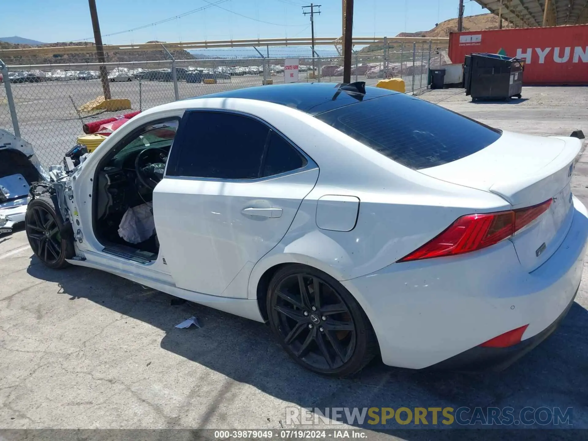 15 Photograph of a damaged car JTHBA1D23J5077701 LEXUS IS 300 2018