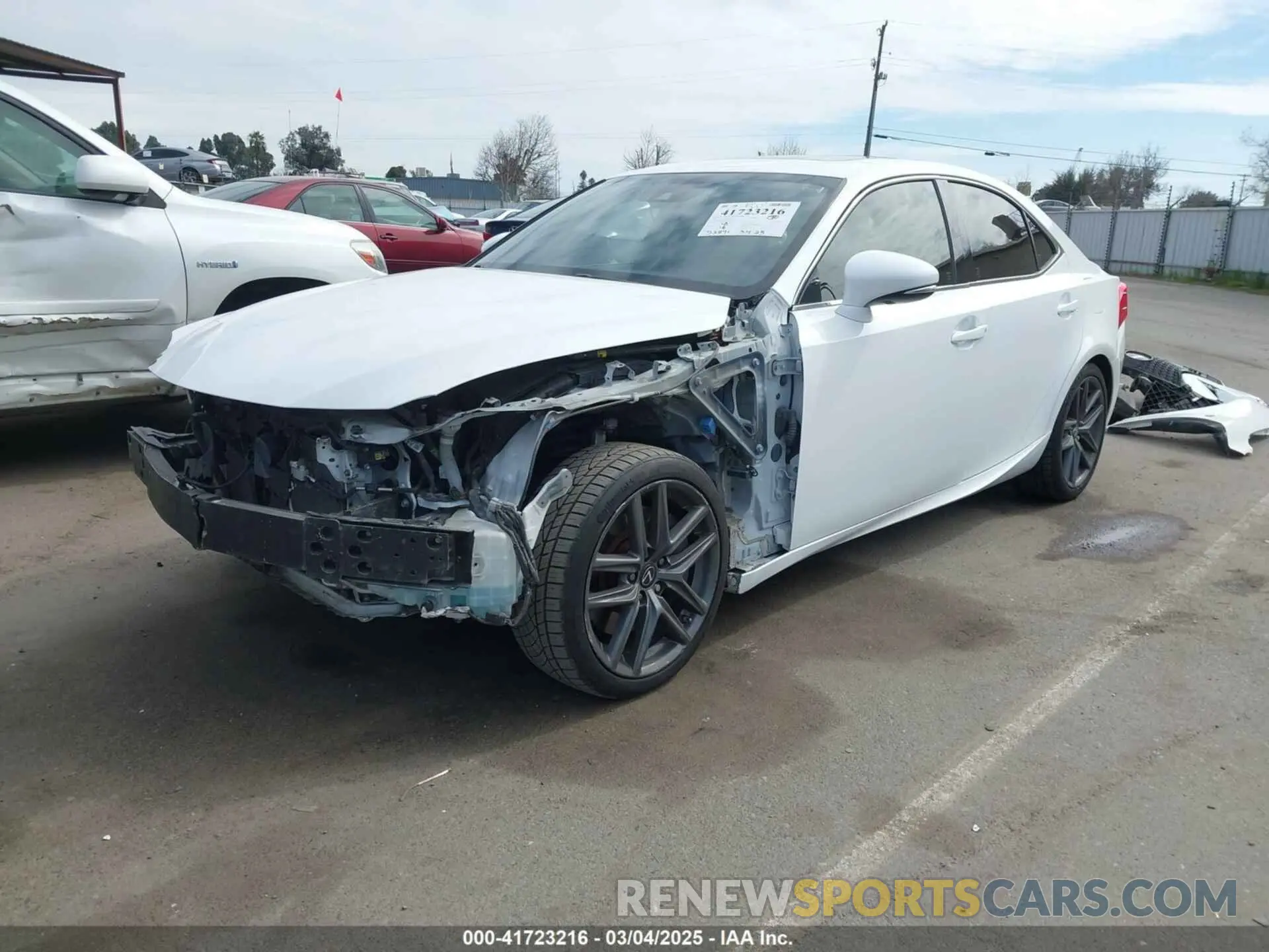2 Photograph of a damaged car JTHBA1D20K5096708 LEXUS IS 300 2019