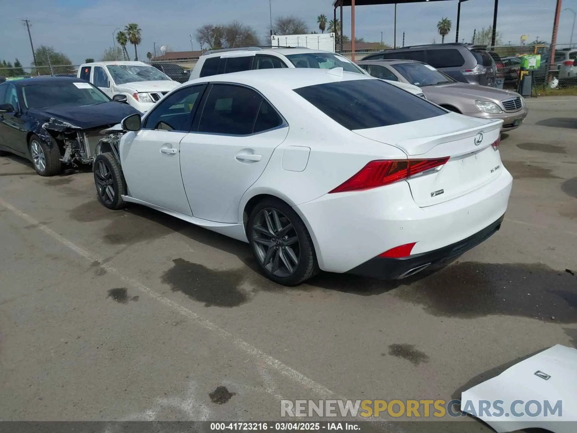 3 Photograph of a damaged car JTHBA1D20K5096708 LEXUS IS 300 2019