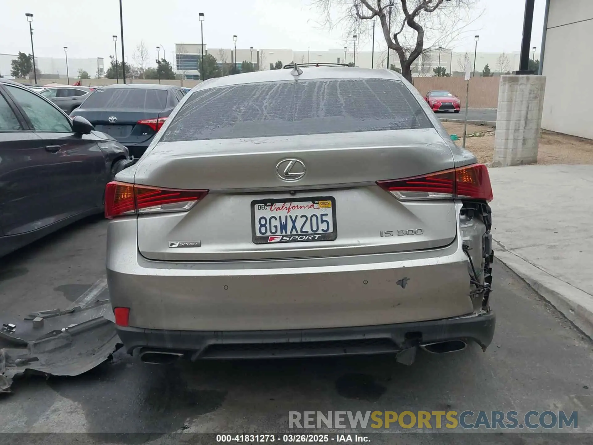 17 Photograph of a damaged car JTHBA1D21K5088150 LEXUS IS 300 2019
