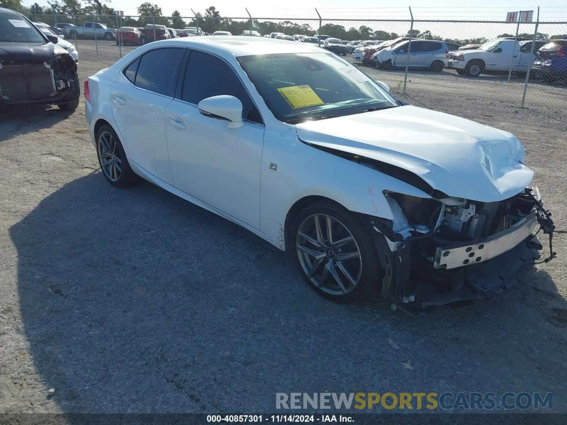 1 Photograph of a damaged car JTHBA1D21K5094546 LEXUS IS 300 2019