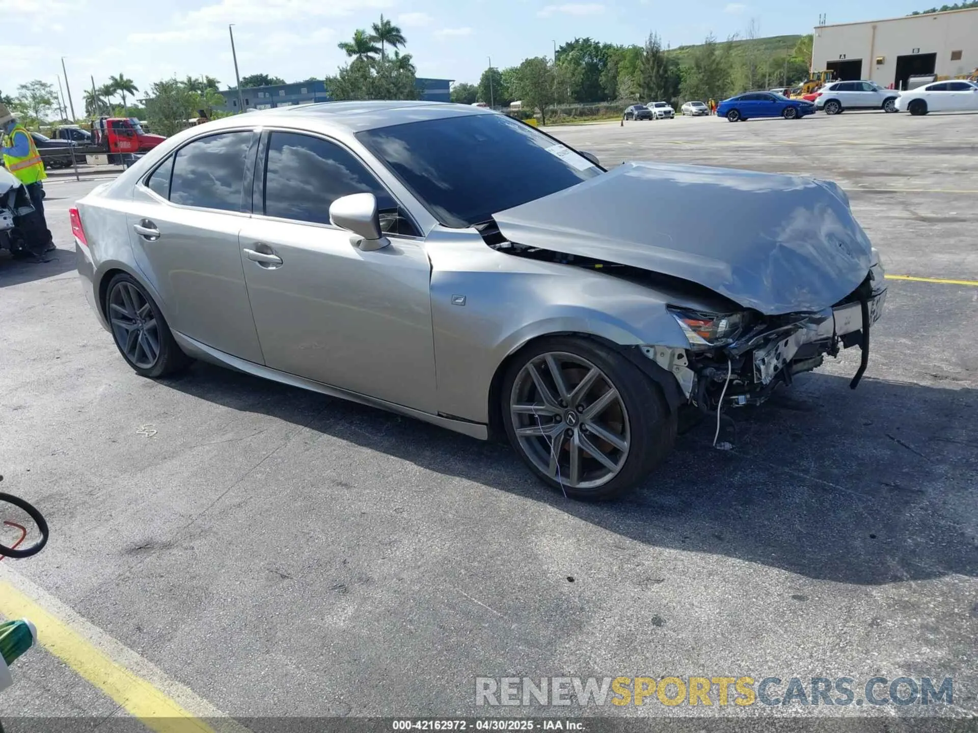 1 Photograph of a damaged car JTHBA1D23K5093351 LEXUS IS 300 2019