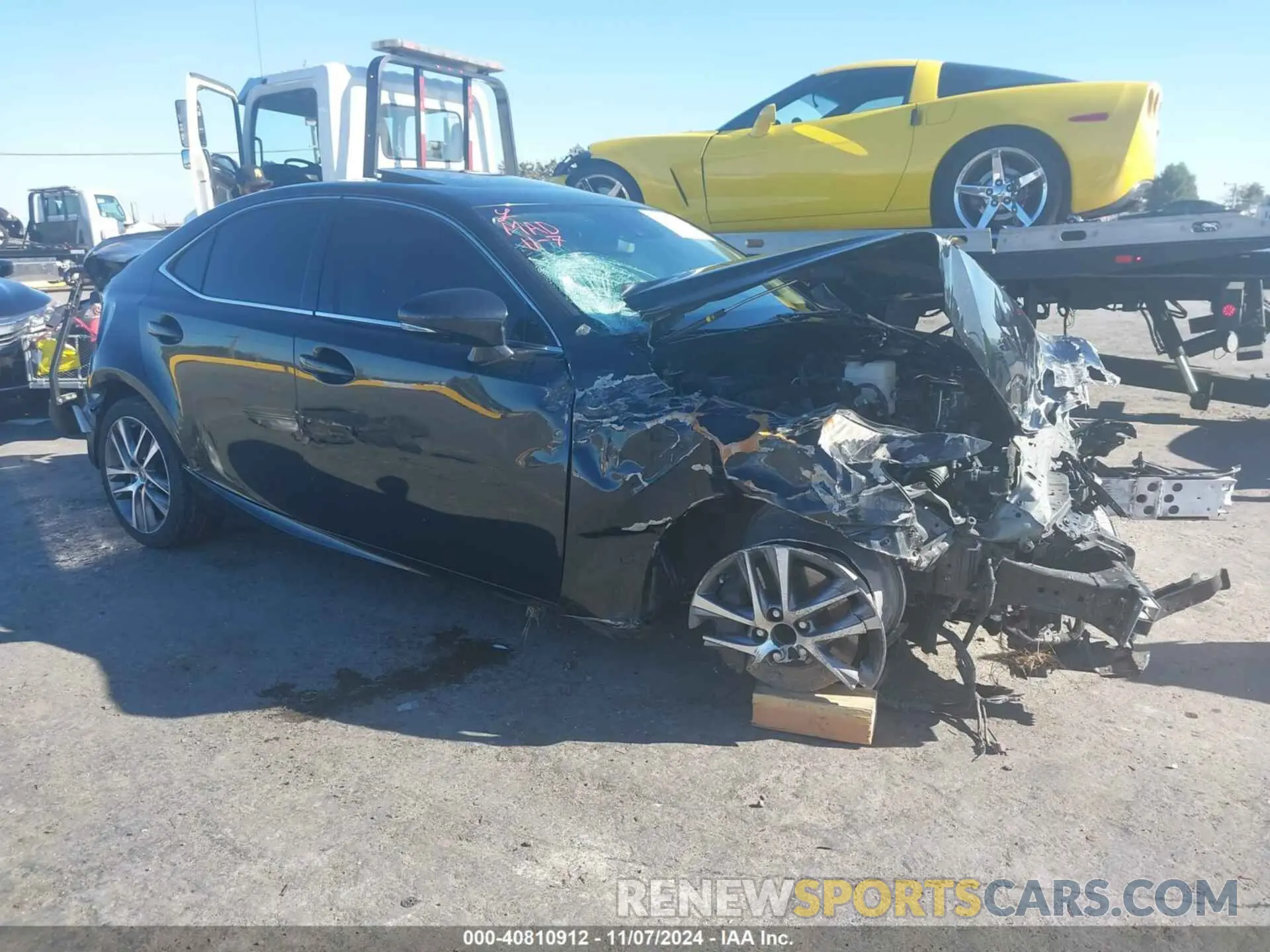 1 Photograph of a damaged car JTHBA1D23K5099666 LEXUS IS 300 2019