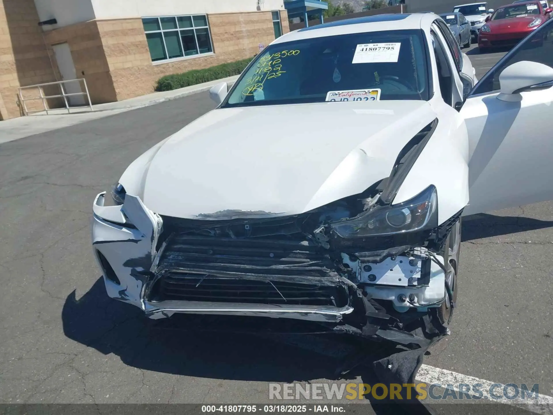 6 Photograph of a damaged car JTHBA1D29K5093953 LEXUS IS 300 2019
