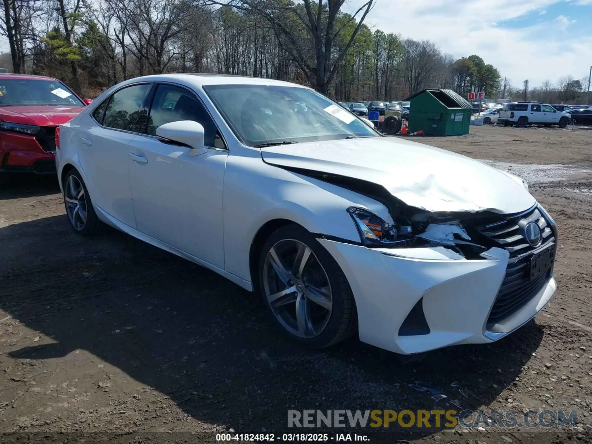 1 Photograph of a damaged car JTHC81D23K5040018 LEXUS IS 300 2019