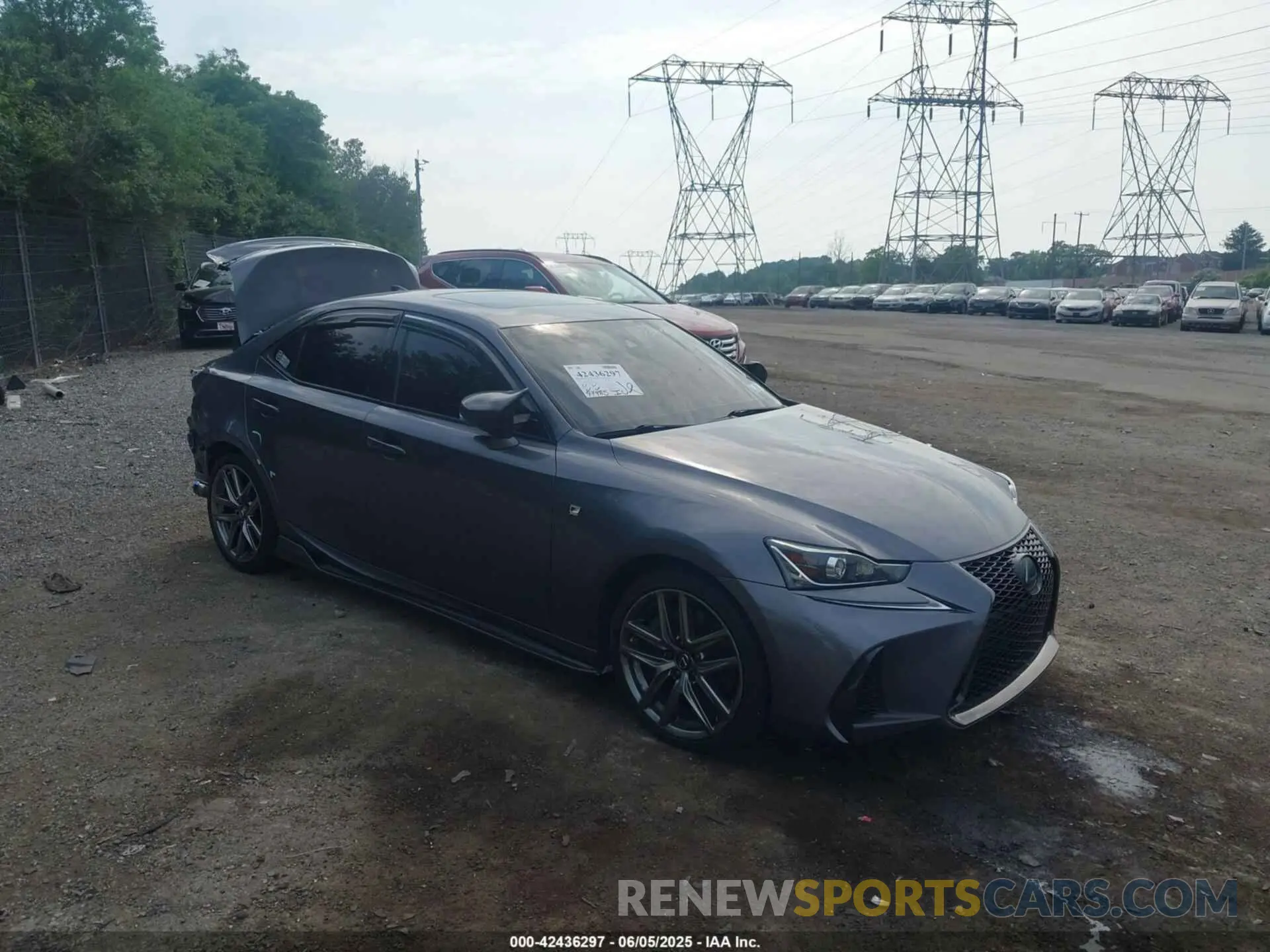 1 Photograph of a damaged car JTHC81D24K5038486 LEXUS IS 300 2019