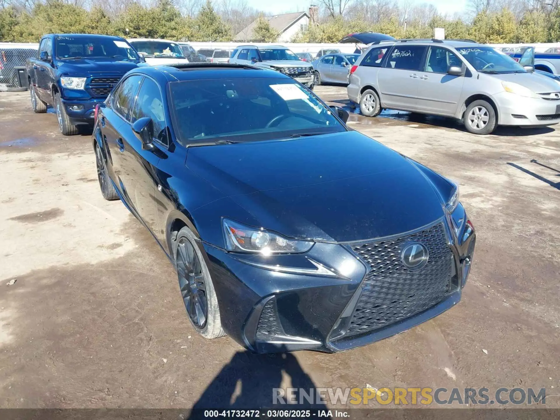1 Photograph of a damaged car JTHC81D27K5035534 LEXUS IS 300 2019