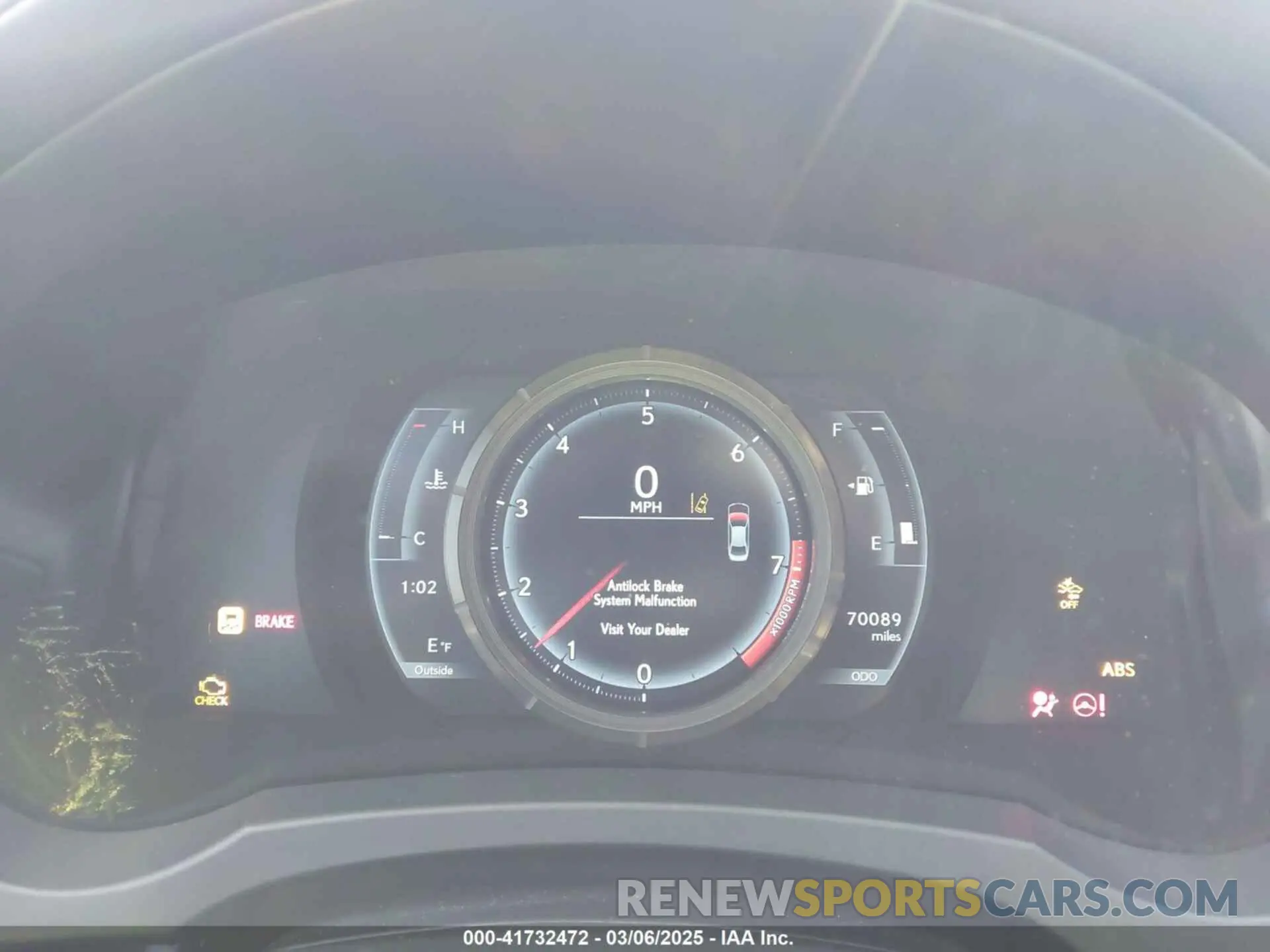 7 Photograph of a damaged car JTHC81D27K5035534 LEXUS IS 300 2019