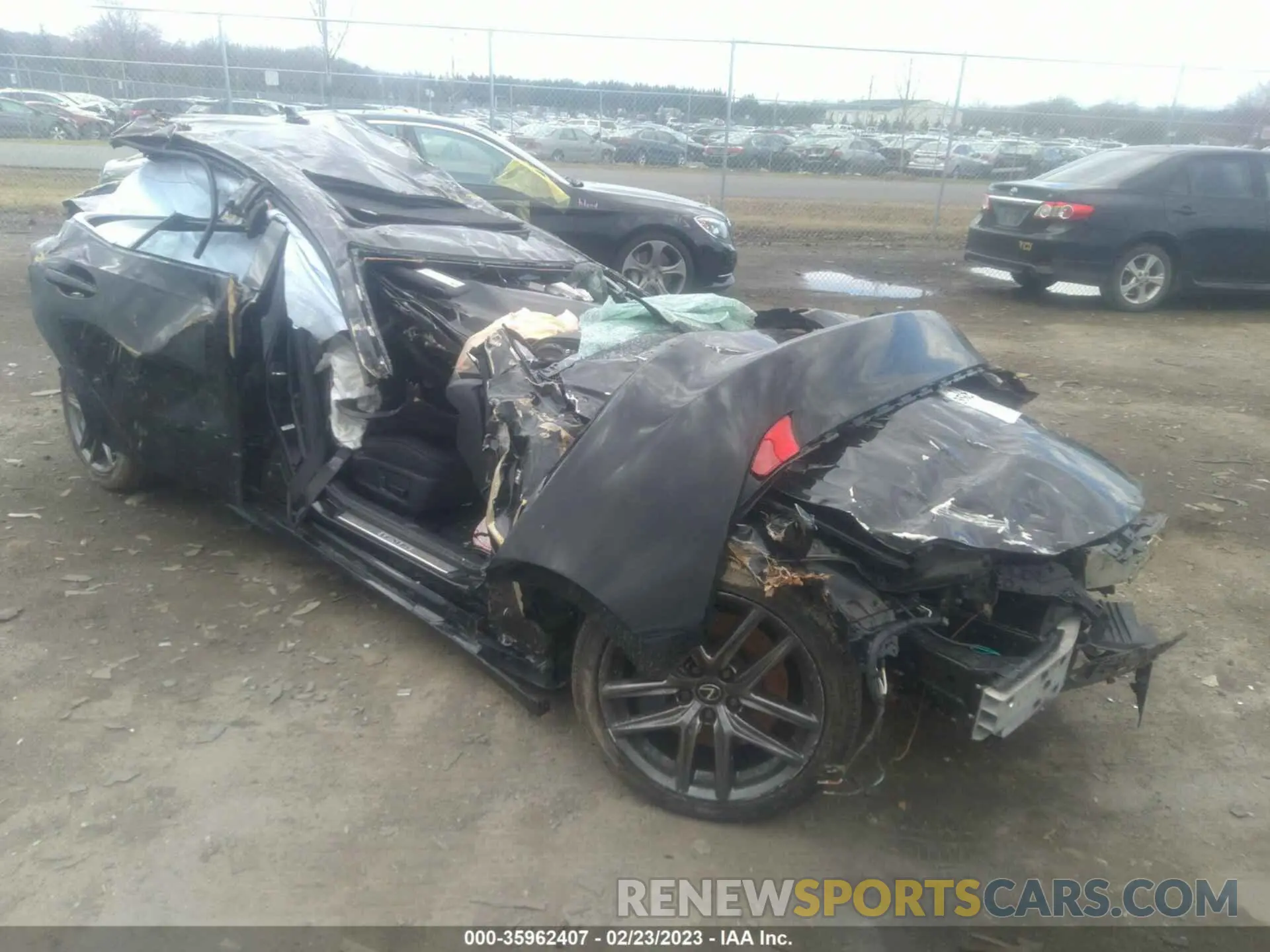 1 Photograph of a damaged car JTHC81D27K5039079 LEXUS IS 300 2019