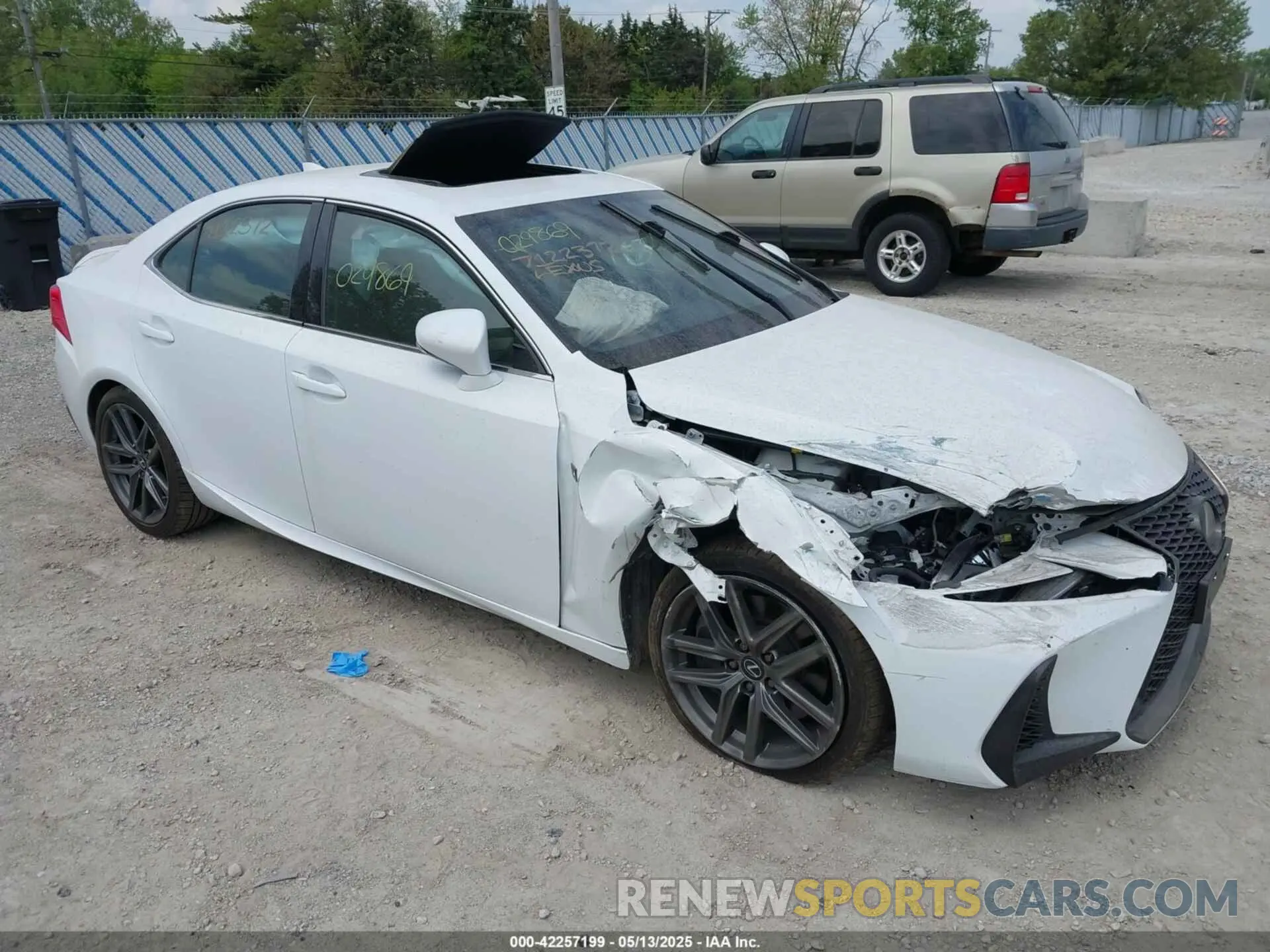 1 Photograph of a damaged car JTHC81D29K5036510 LEXUS IS 300 2019
