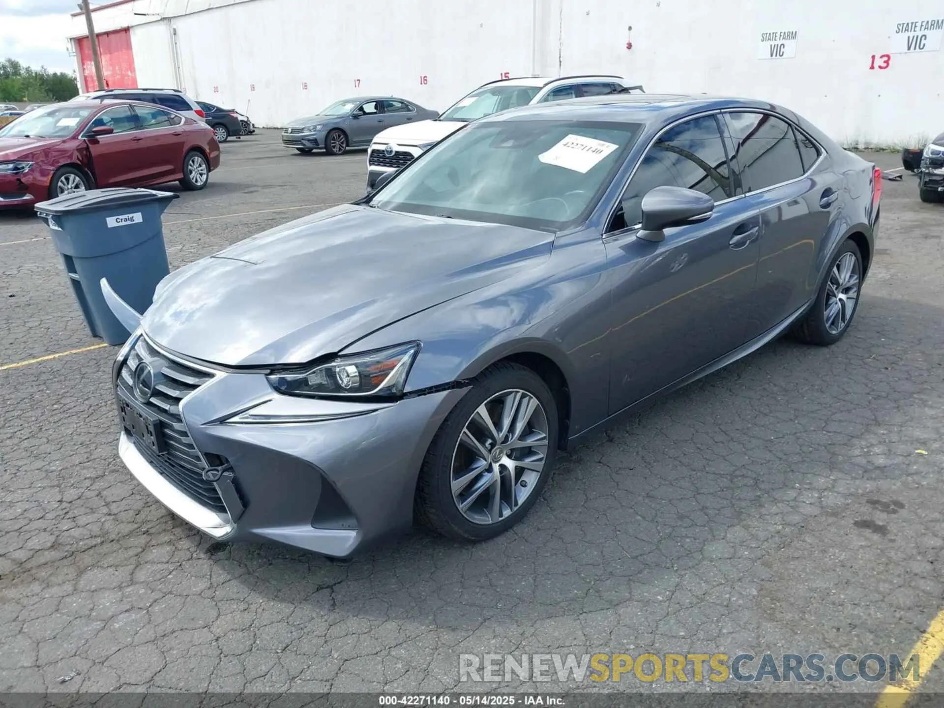 2 Photograph of a damaged car JTHA81F23L5040784 LEXUS IS 300 2020