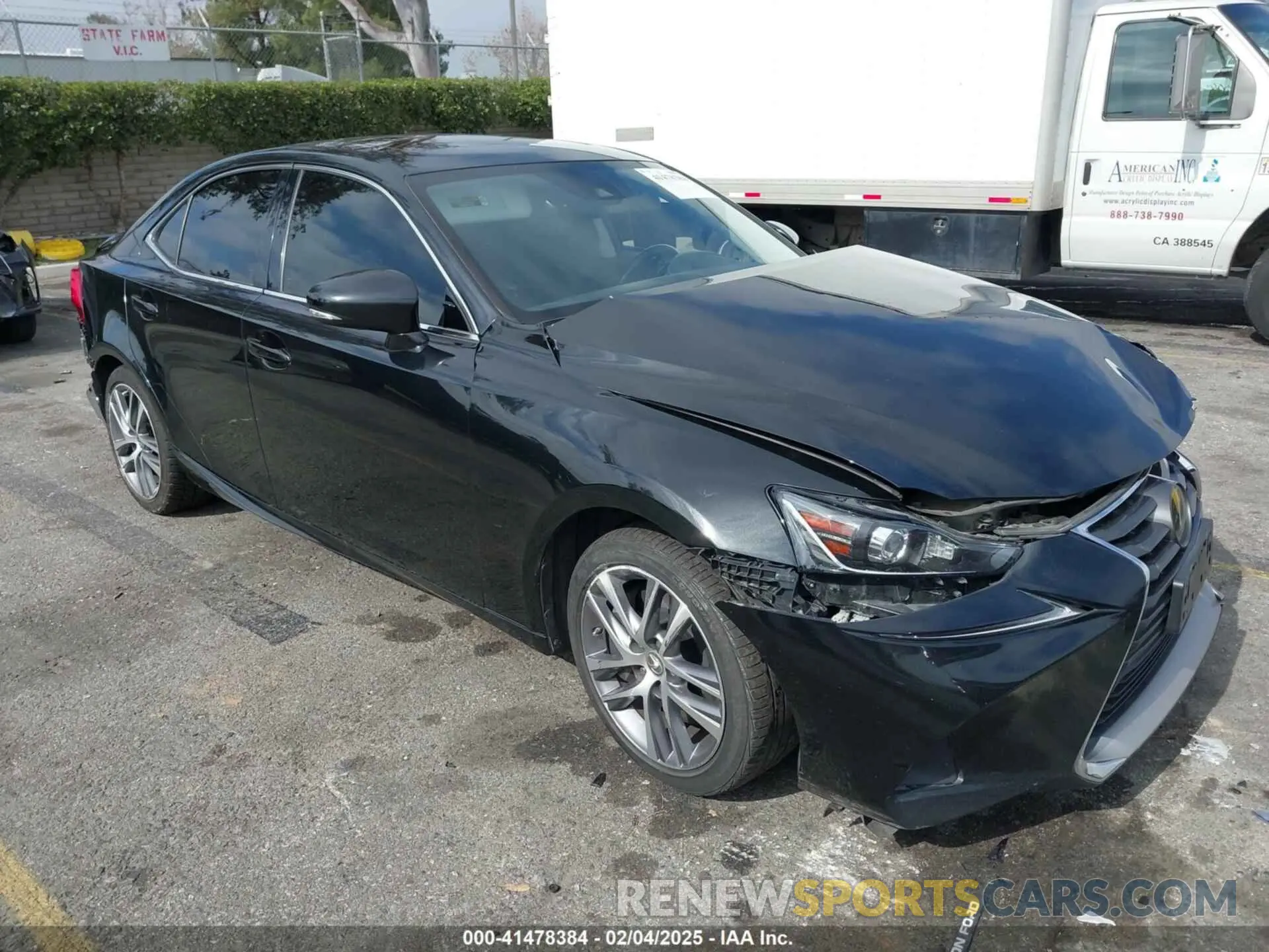 1 Photograph of a damaged car JTHAA1D26L5108194 LEXUS IS 300 2020