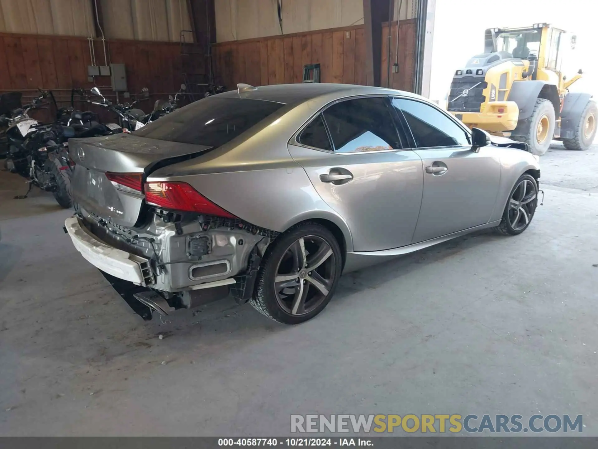 4 Photograph of a damaged car JTHD81F25L5042291 LEXUS IS 300 2020