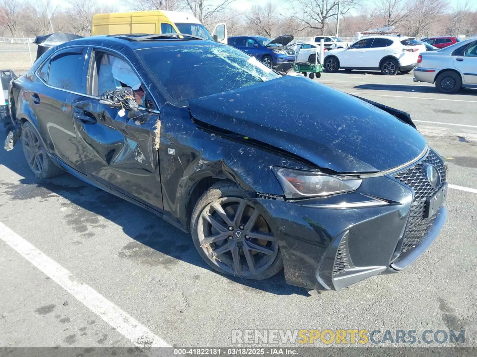 1 Photograph of a damaged car JTHG81F23L5042318 LEXUS IS 300 2020