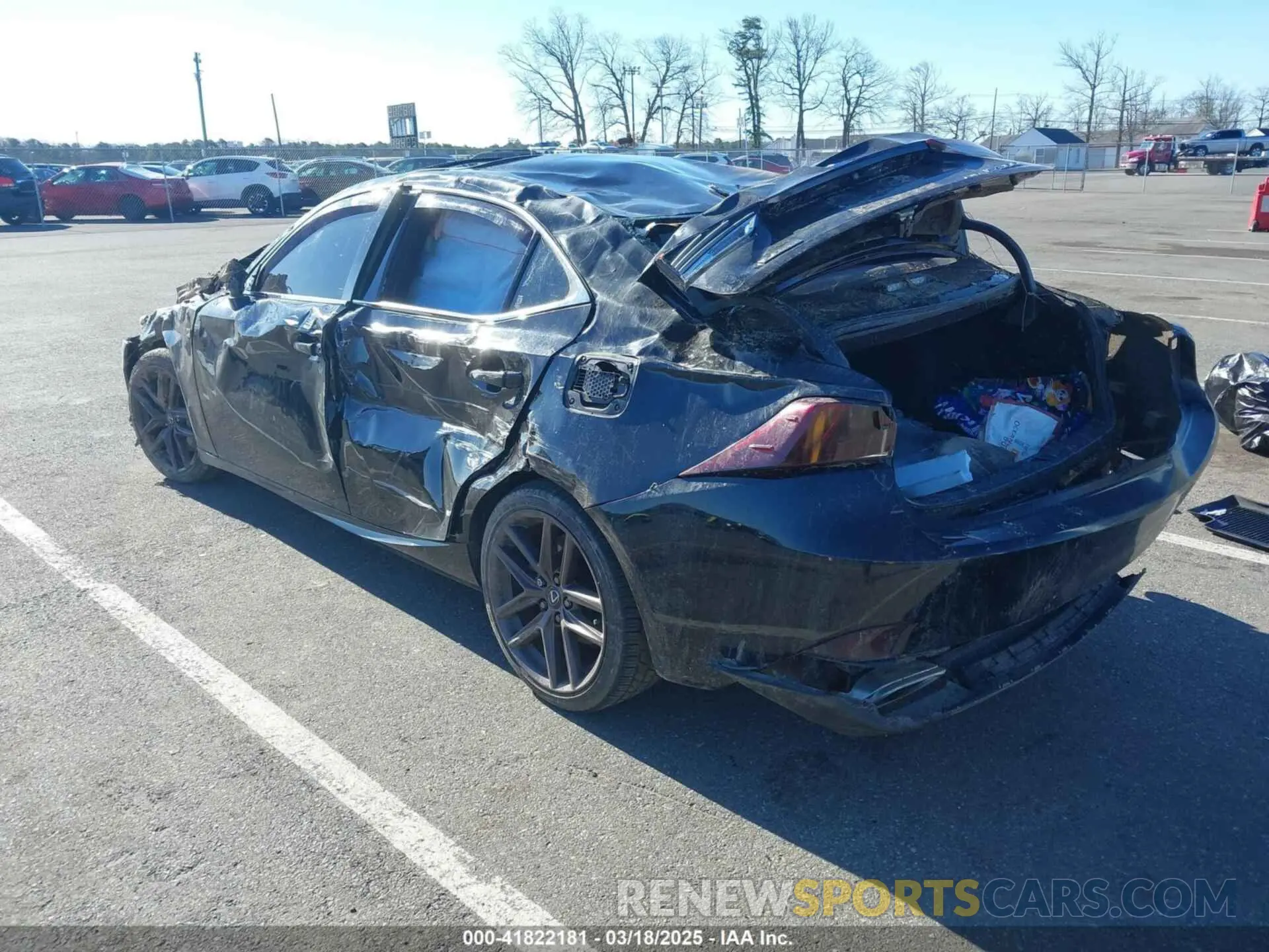 3 Photograph of a damaged car JTHG81F23L5042318 LEXUS IS 300 2020