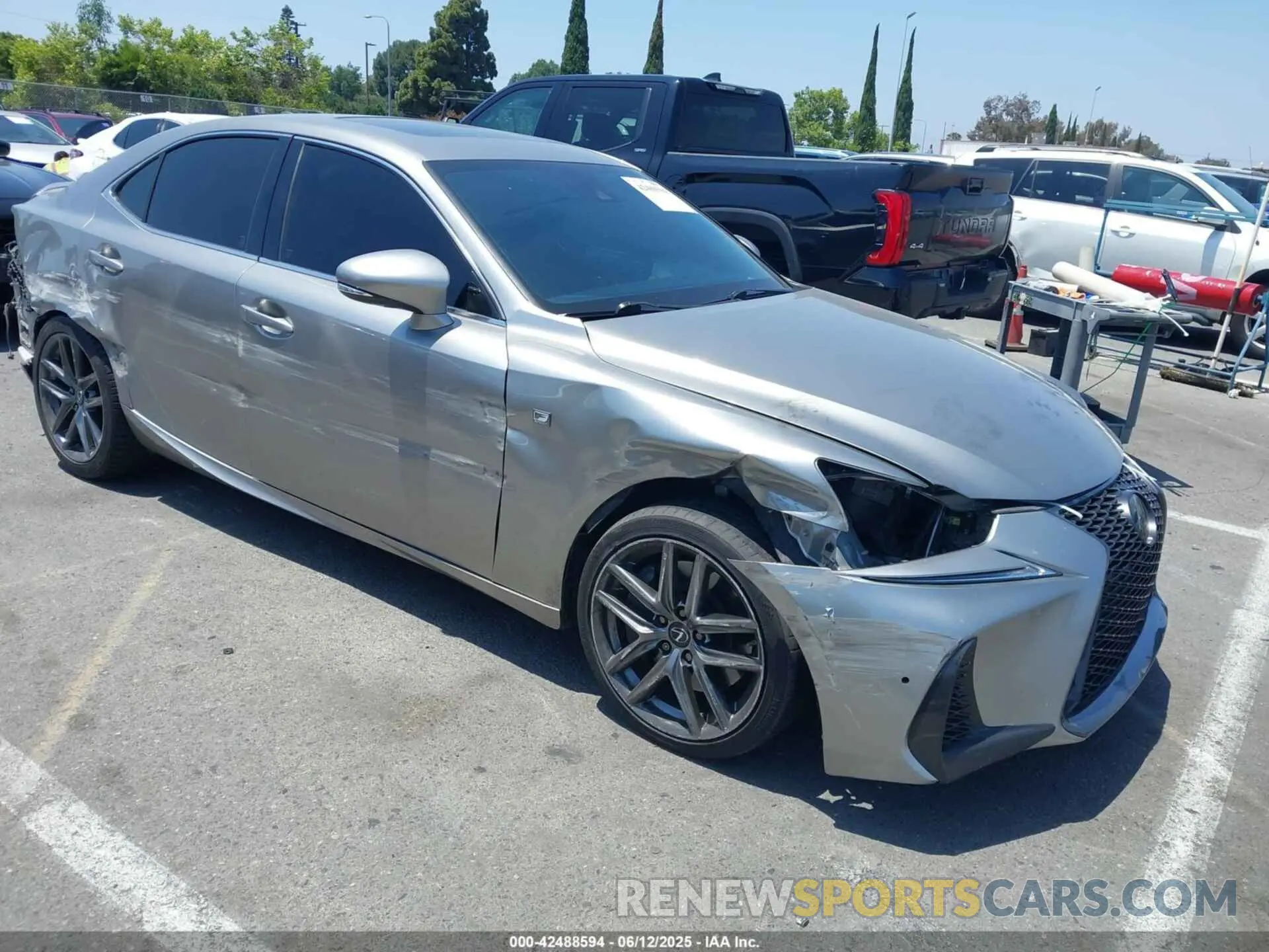 1 Photograph of a damaged car JTHGA1D22L5104377 LEXUS IS 300 2020