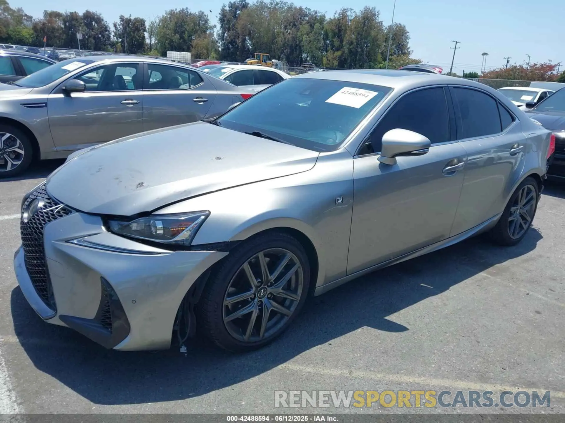 2 Photograph of a damaged car JTHGA1D22L5104377 LEXUS IS 300 2020