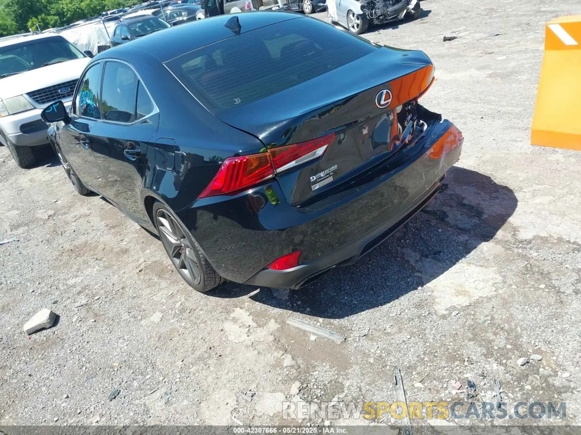 3 Photograph of a damaged car JTHGA1D23L5107353 LEXUS IS 300 2020