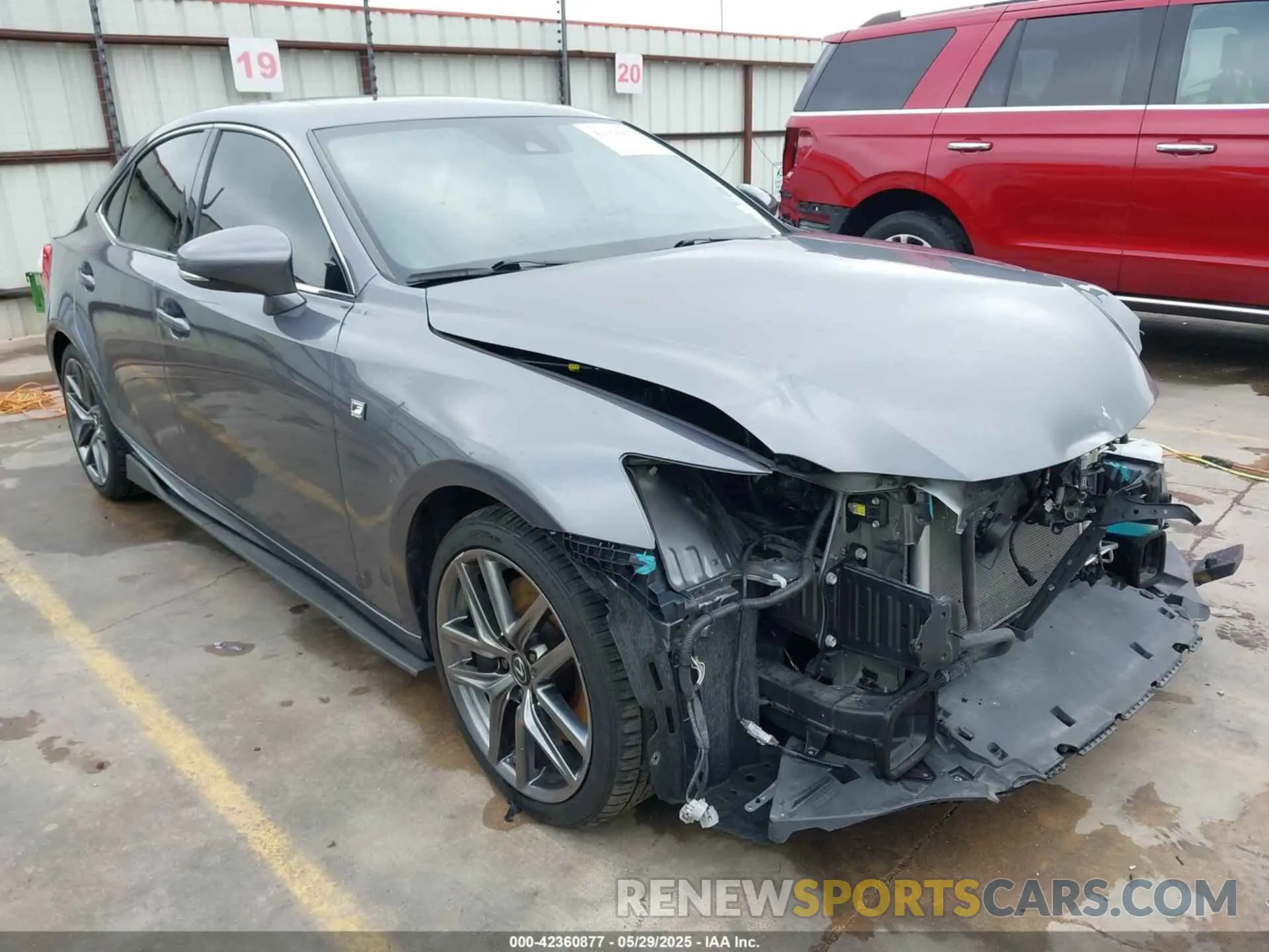 1 Photograph of a damaged car JTHGA1D25L5101652 LEXUS IS 300 2020