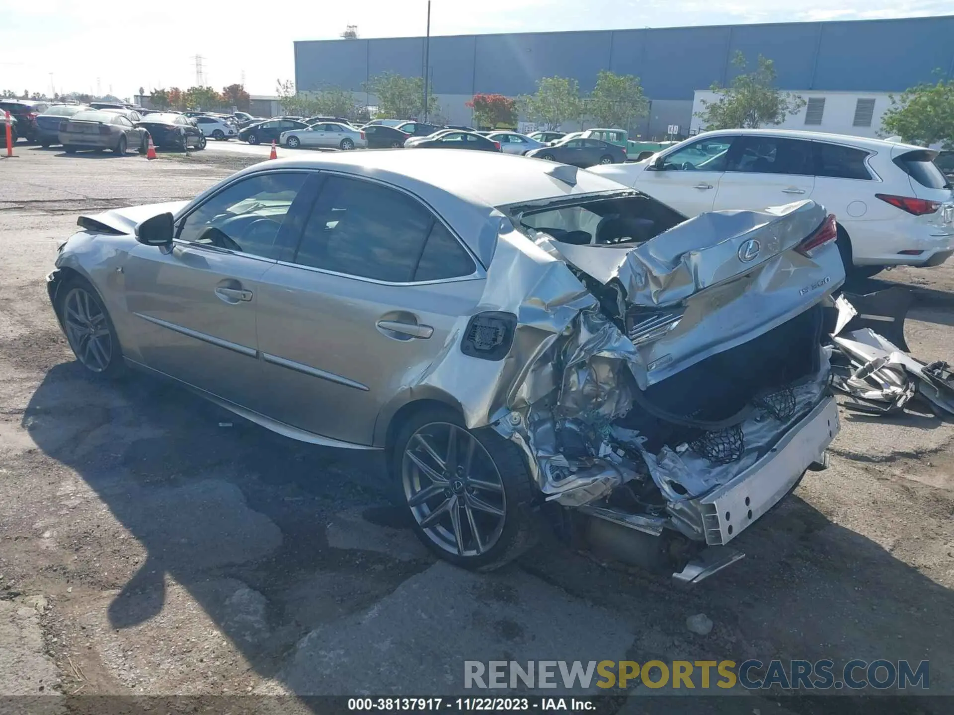 3 Photograph of a damaged car JTHGA1D25L5102865 LEXUS IS 300 2020