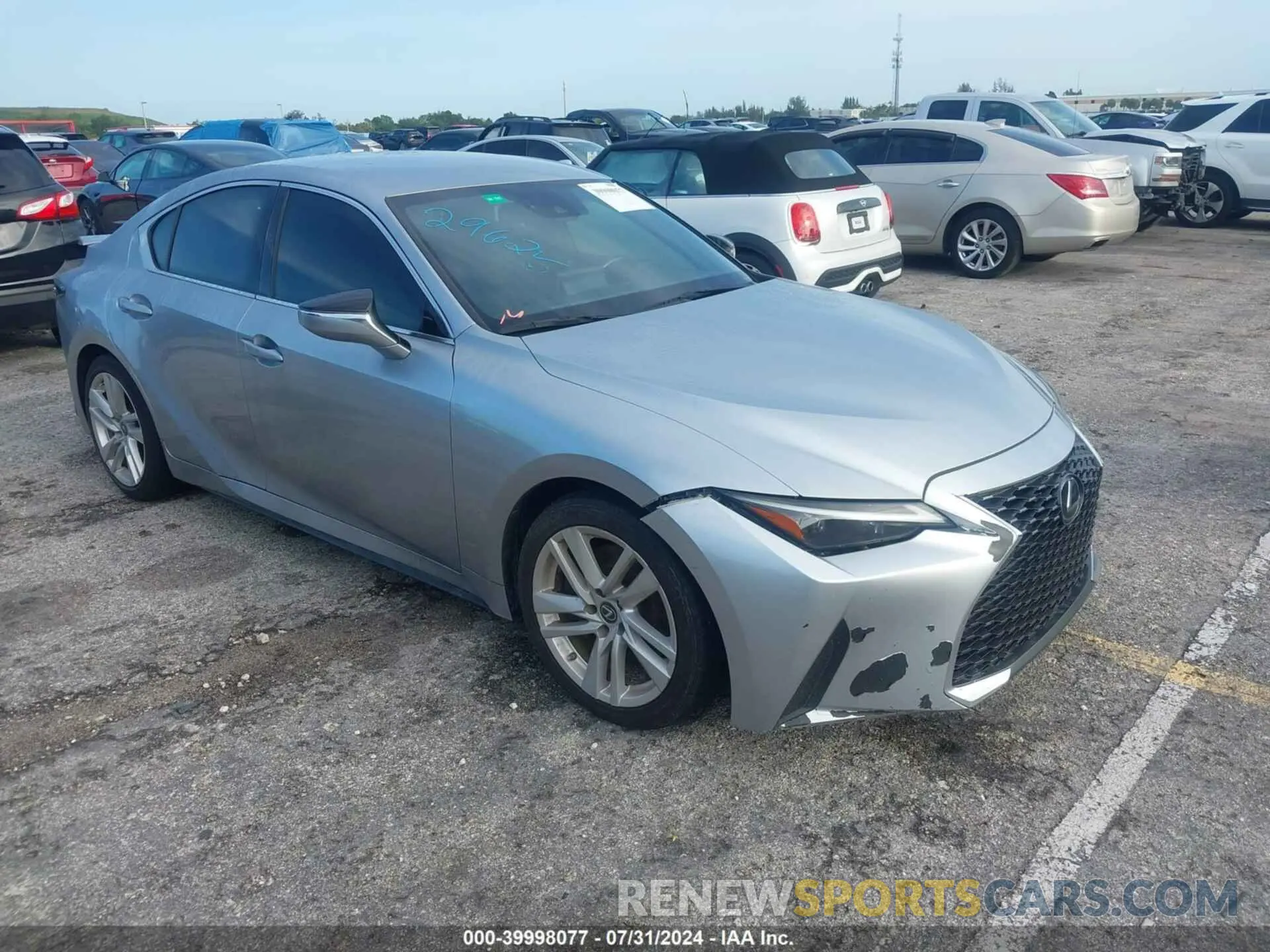 1 Photograph of a damaged car JTHAA1D20M5113232 LEXUS IS 300 2021