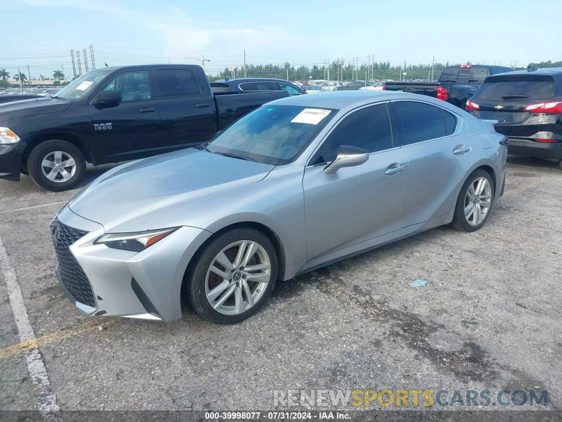 2 Photograph of a damaged car JTHAA1D20M5113232 LEXUS IS 300 2021