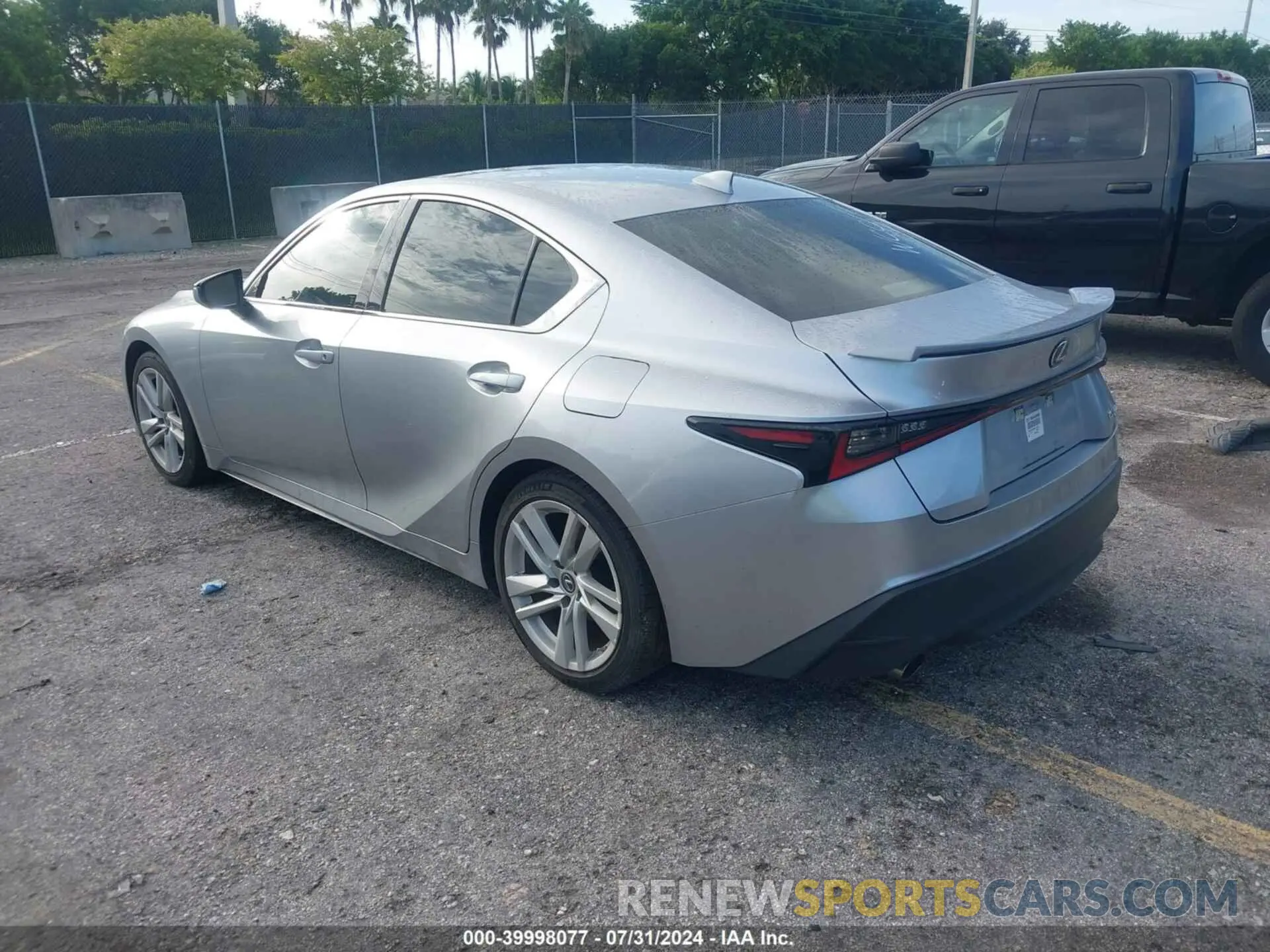 3 Photograph of a damaged car JTHAA1D20M5113232 LEXUS IS 300 2021