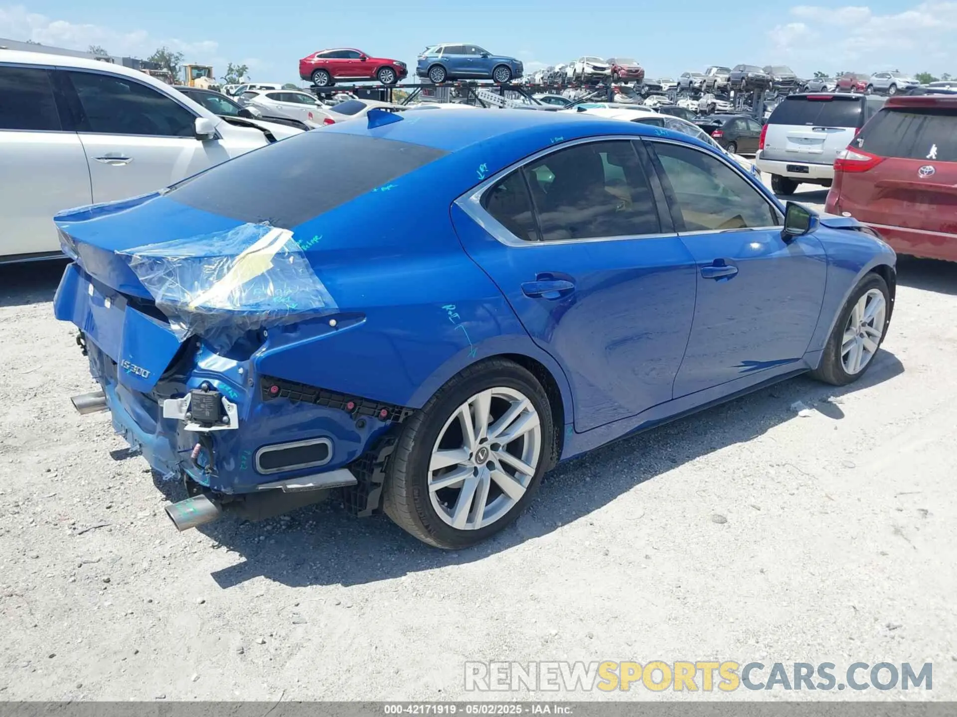 4 Photograph of a damaged car JTHAA1D20M5115188 LEXUS IS 300 2021