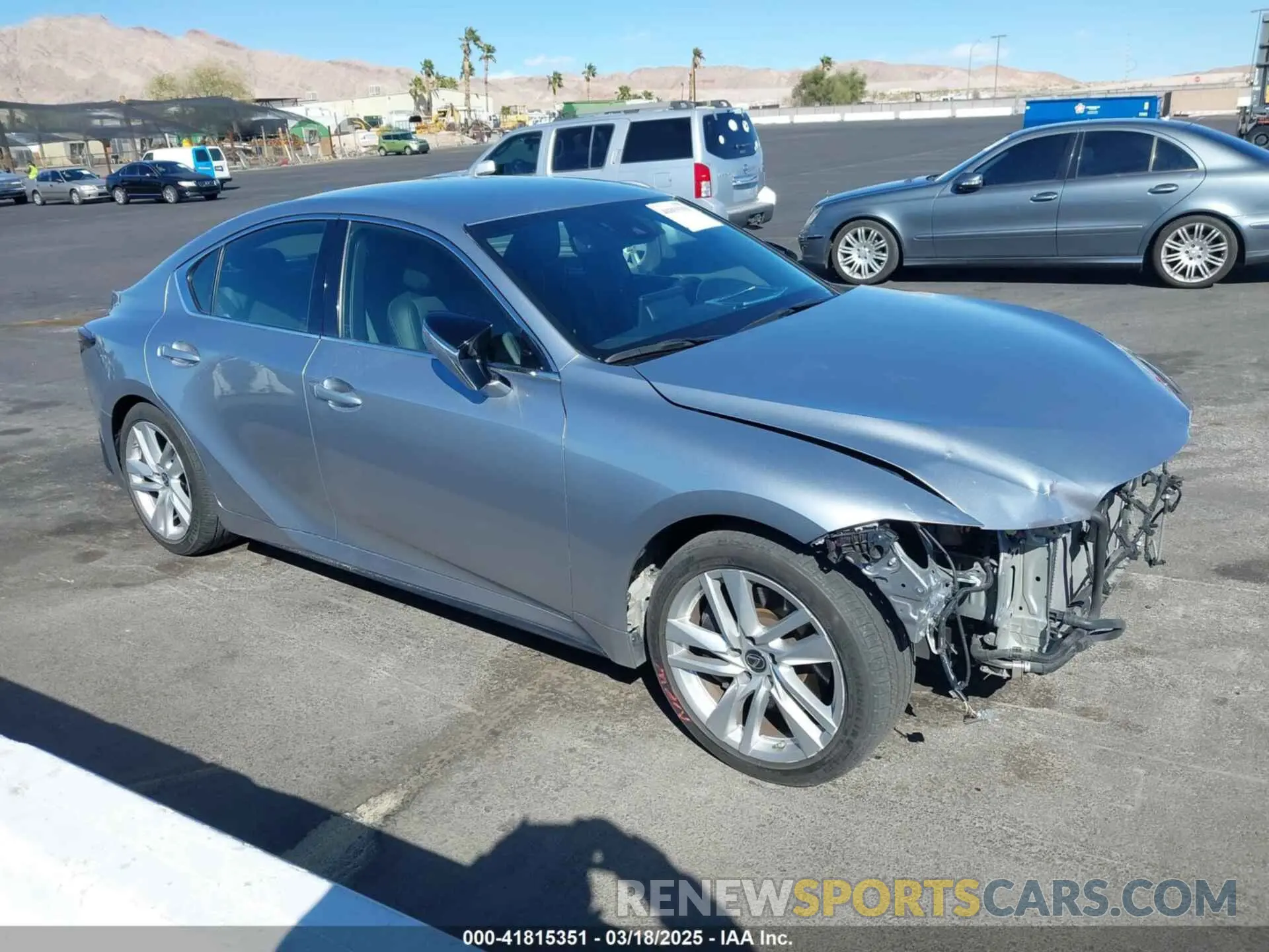 1 Photograph of a damaged car JTHAA1D23M5112706 LEXUS IS 300 2021