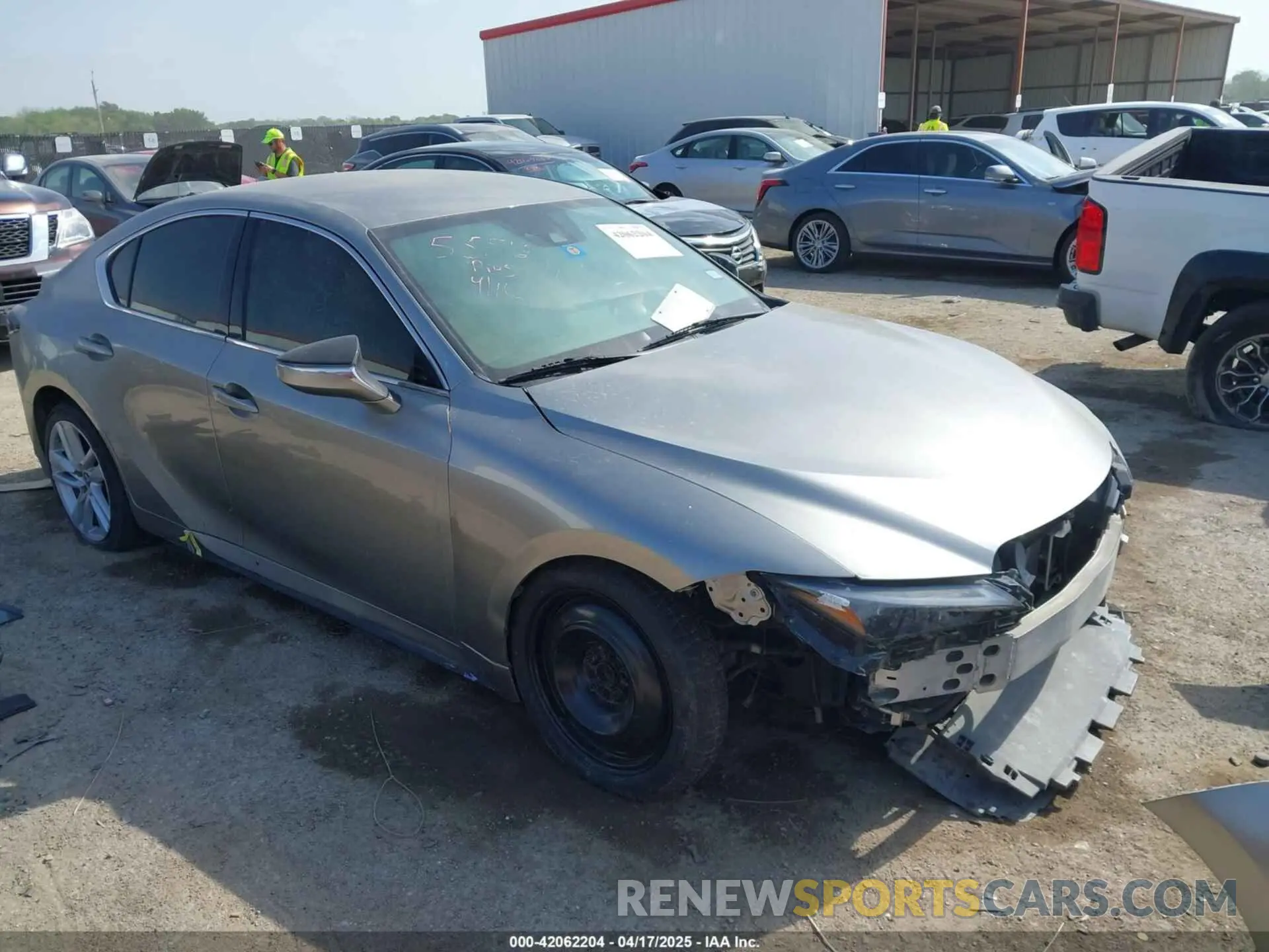 1 Photograph of a damaged car JTHAA1D26M5112909 LEXUS IS 300 2021