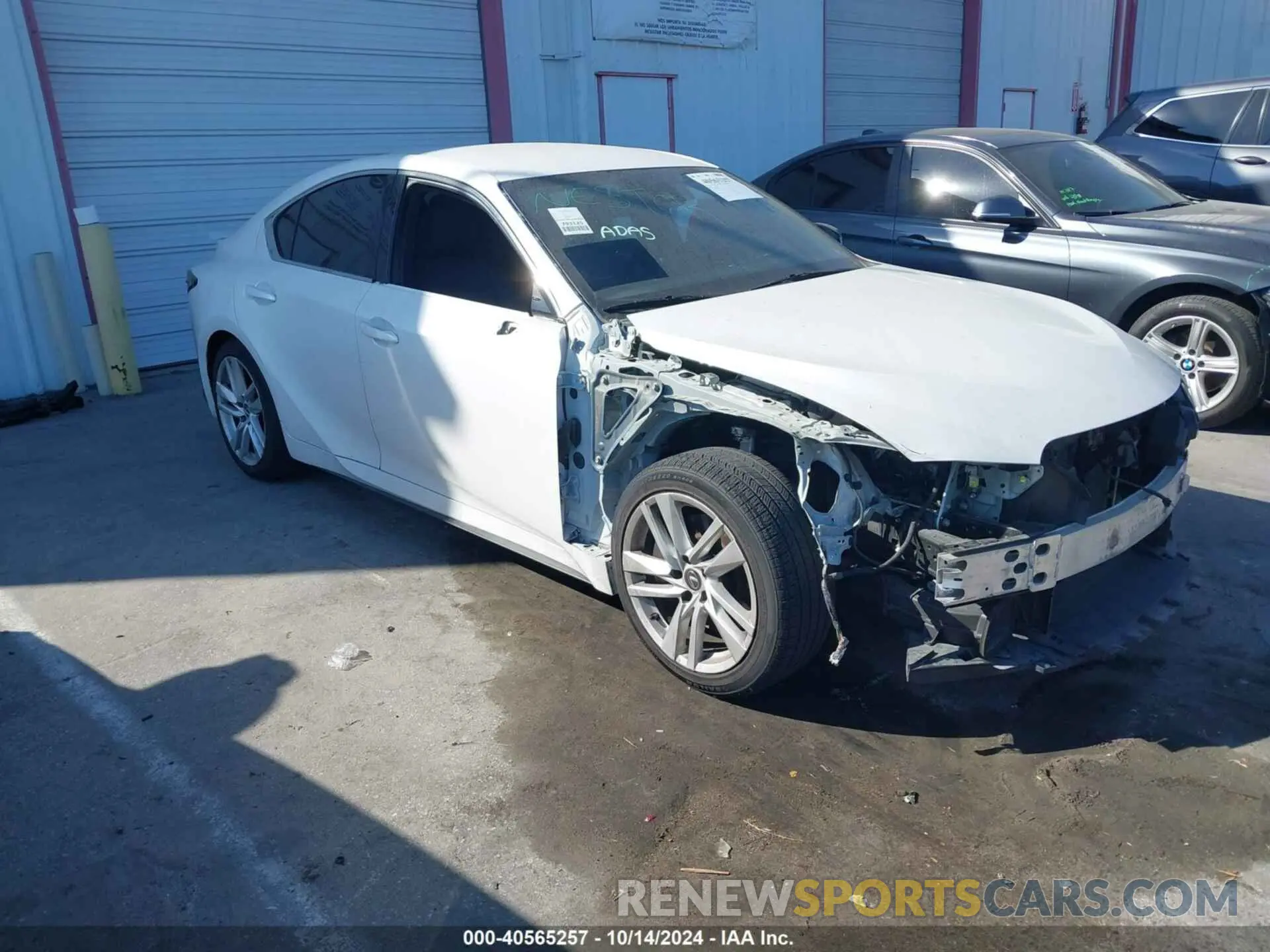 1 Photograph of a damaged car JTHAA1D26M5114076 LEXUS IS 300 2021