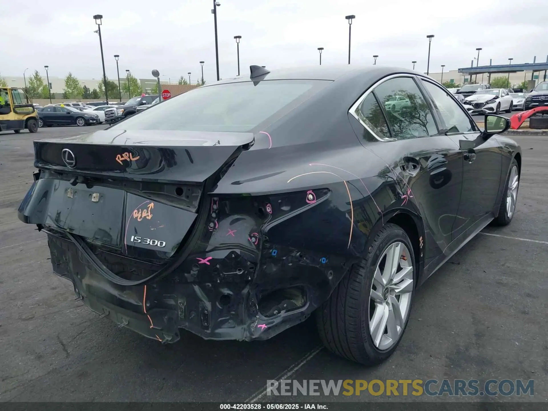 4 Photograph of a damaged car JTHAA1D29M5111530 LEXUS IS 300 2021